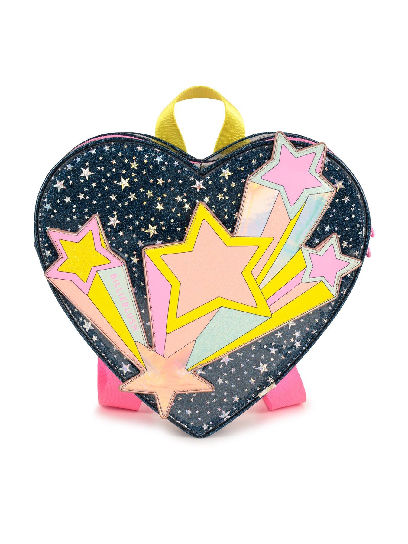 Image 1 of 4 of Billieblush Girls Small Heart Backpack - Navy