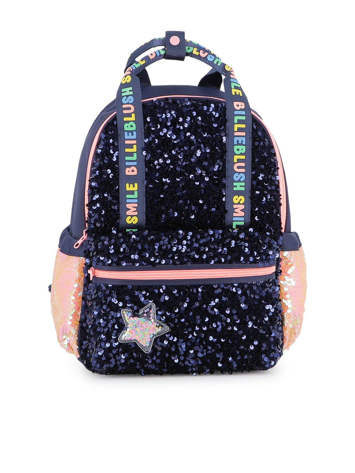 Billieblush Girls Sequin Backpack - Navy