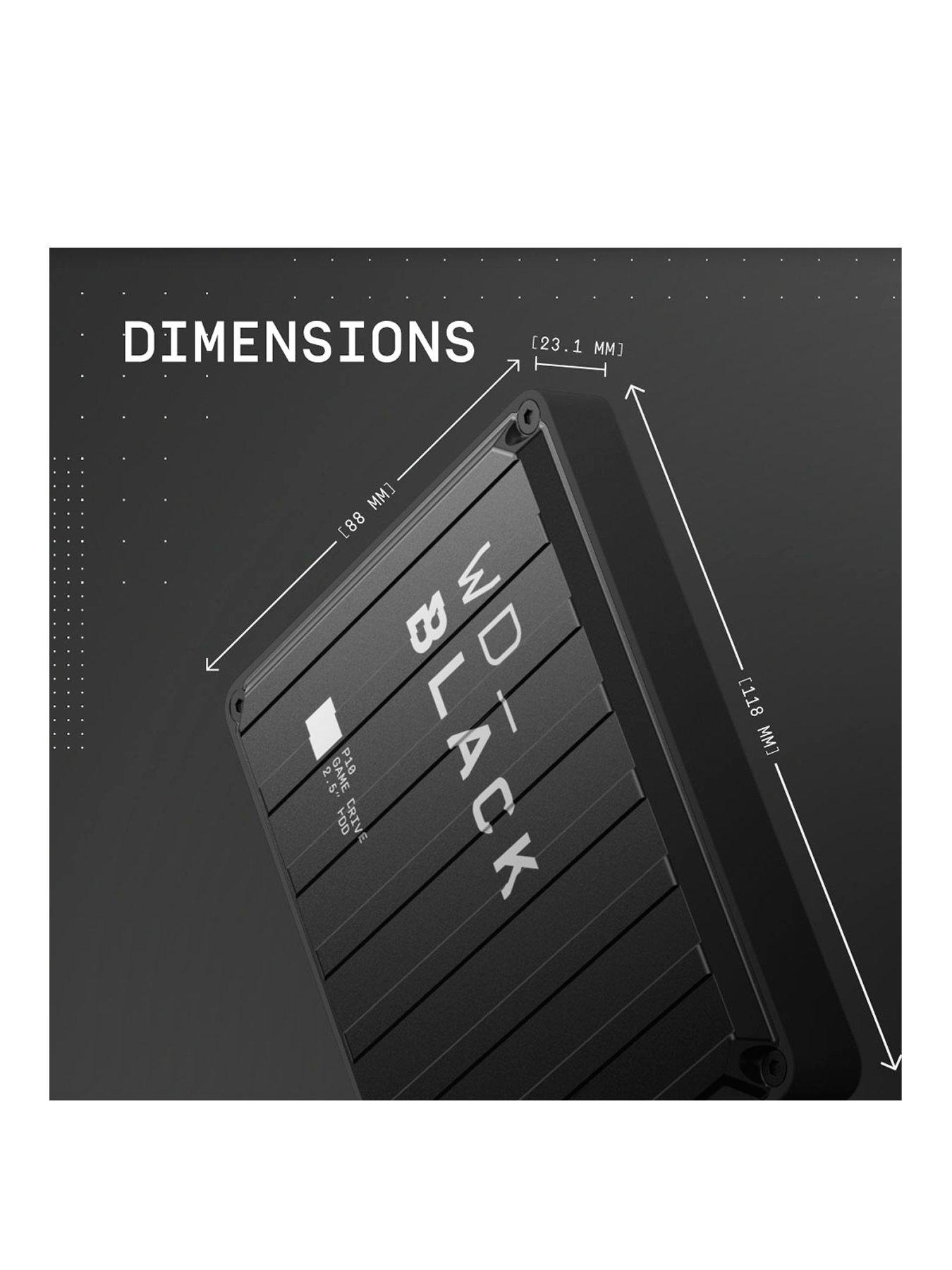 Western Digital WD Black P10 Portable External Game Drive - 6 TB (Black)