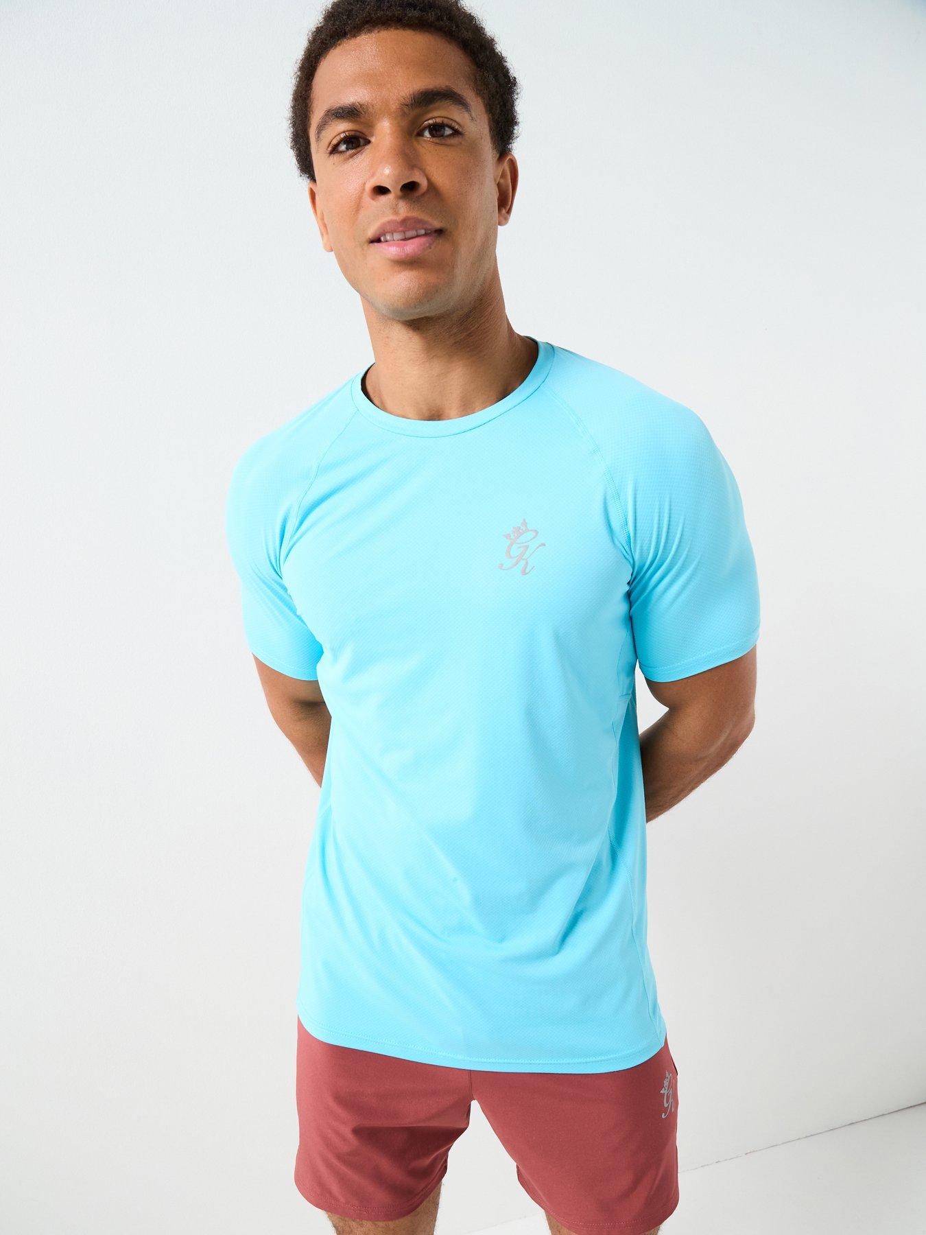 Gym King Mens Energy Short Sleeve Tee - Blue