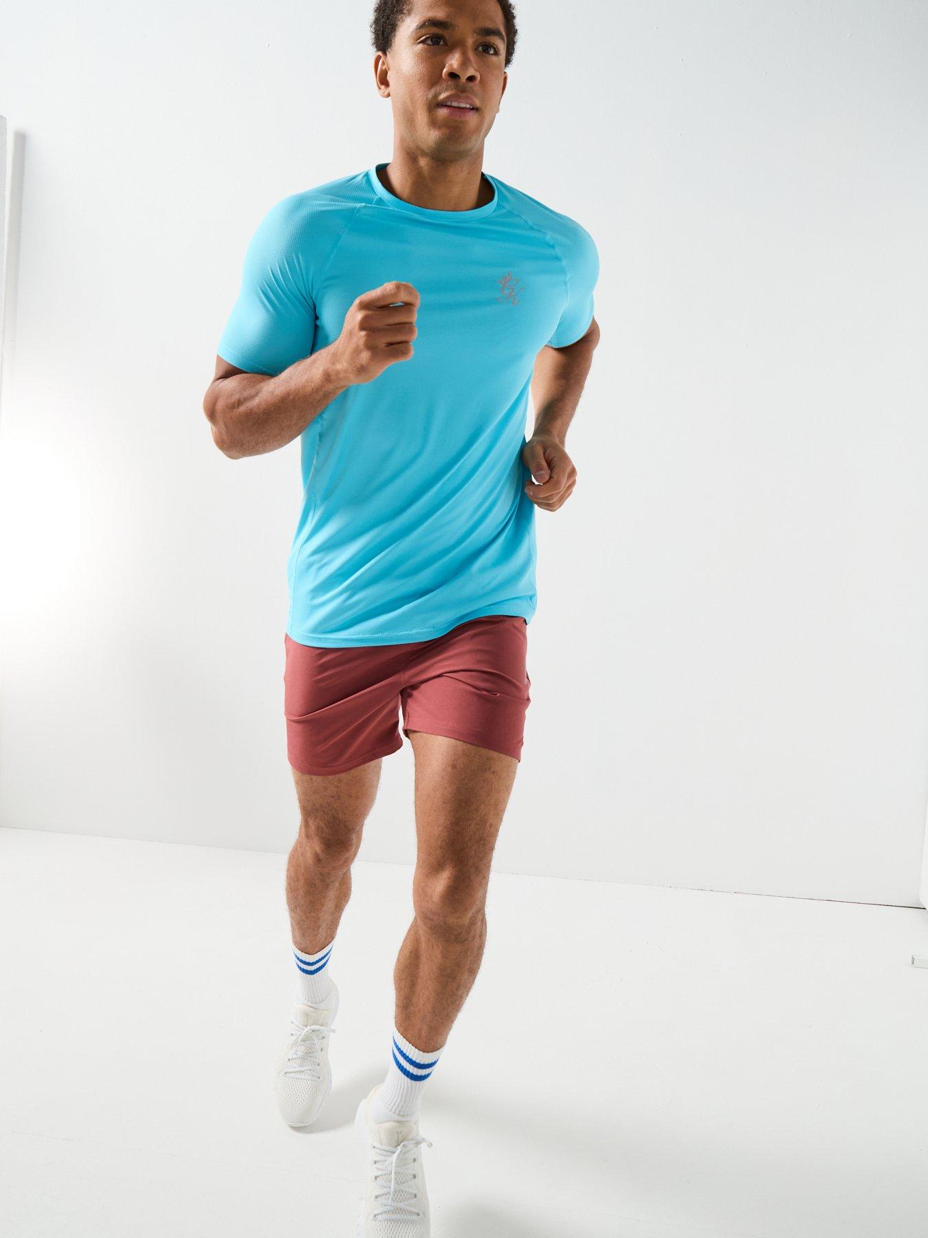  image of gym-king-mens-energy-short-sleeve-t-shirt-blue