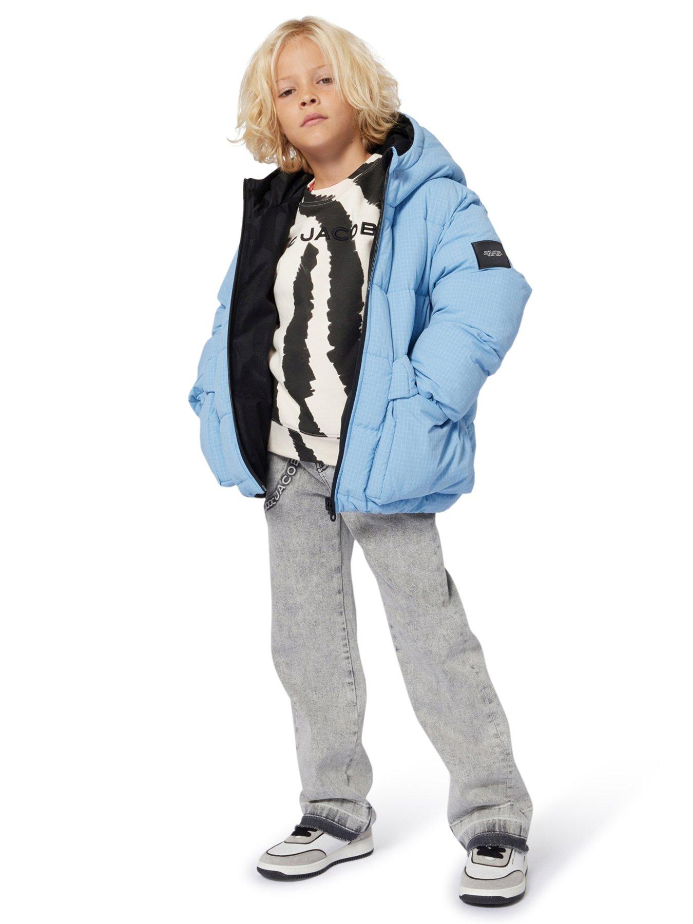 Image 2 of 4 of MARC JACOBS Boys Zebra Print Sweatshirt - Black