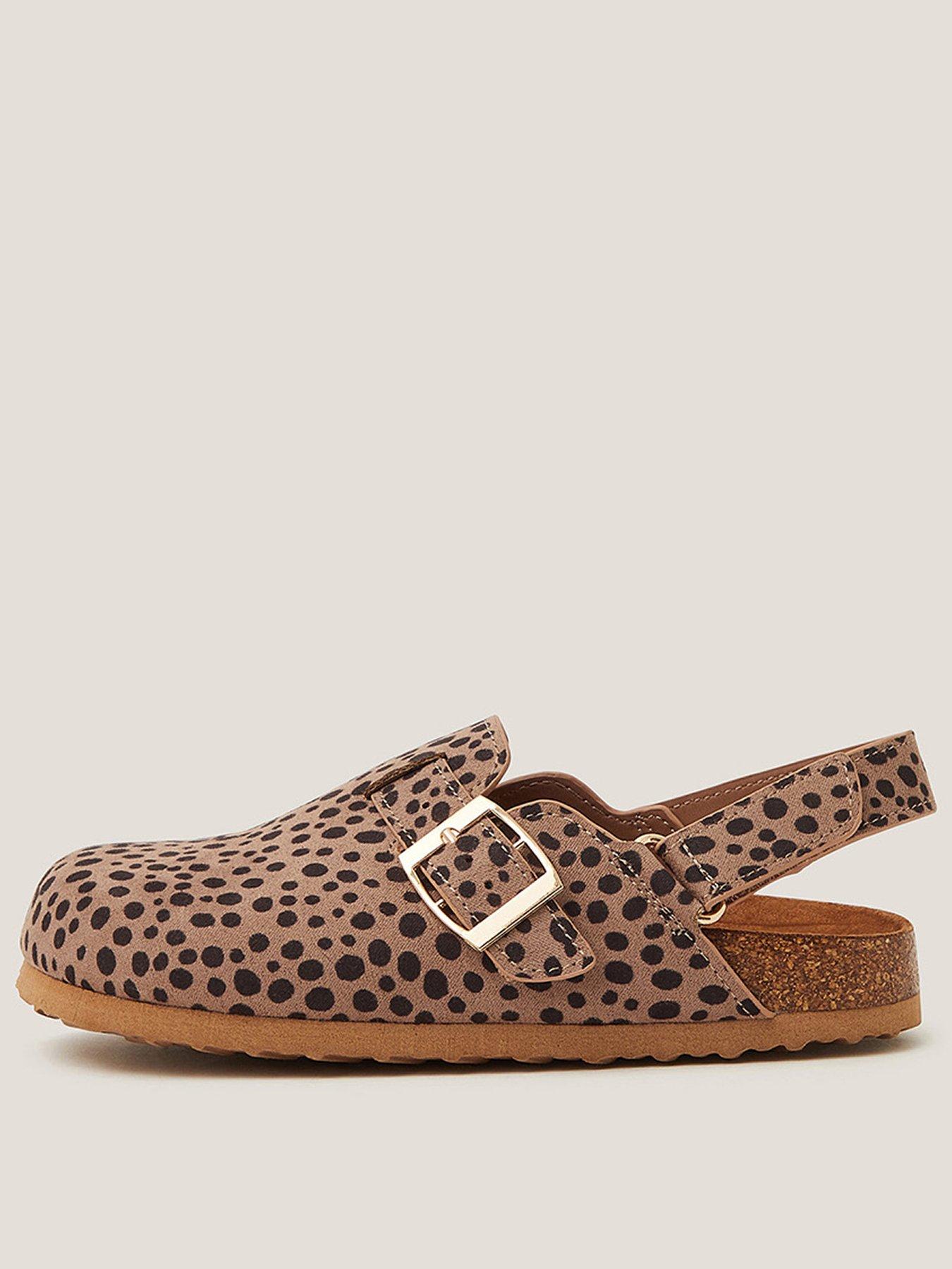 undefined Girls Animal Printed Mules - Brown
