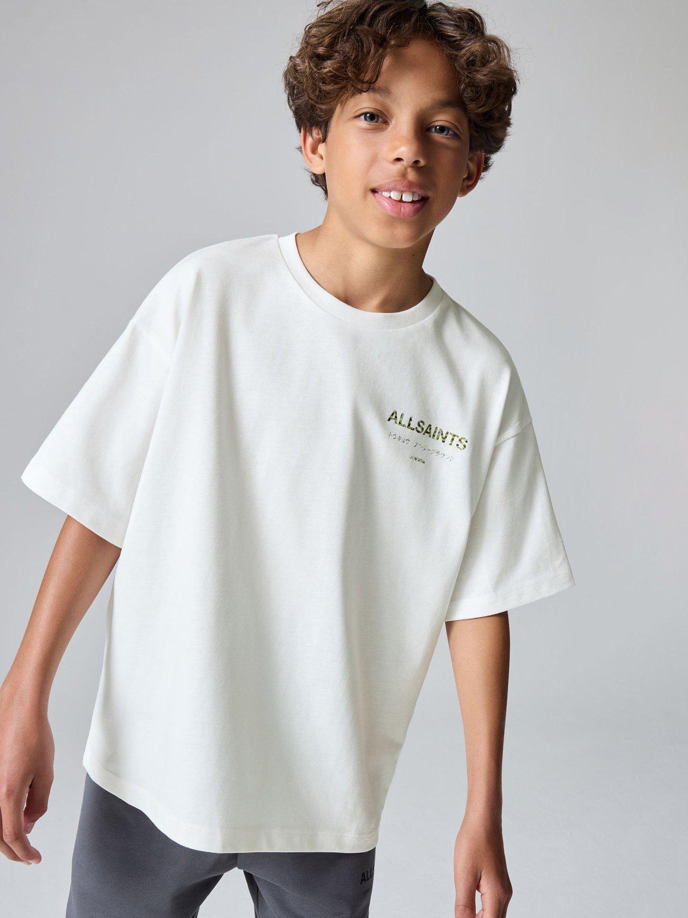 undefined Boys Underground Camo Print T-Shirt - White