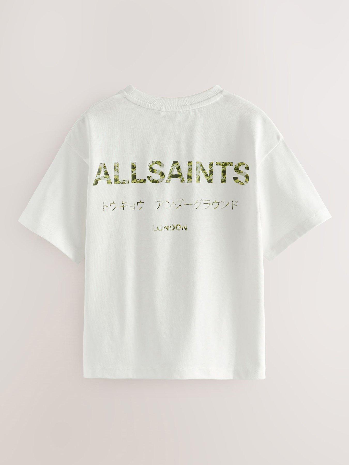 Image 5 of 6 of smALLSAINTS Boys Underground Camo Print T-Shirt - White