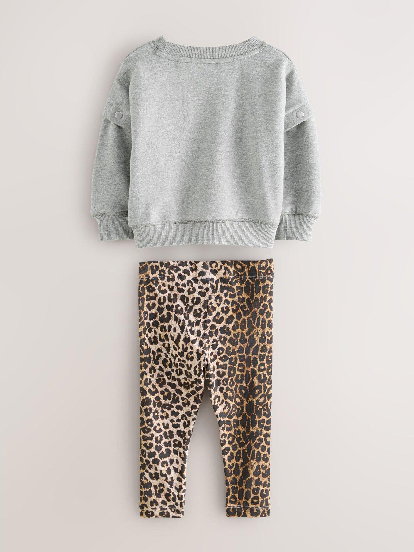 Image 2 of 6 of smALLSAINTS Girls Button Sweat Top Set - Multi