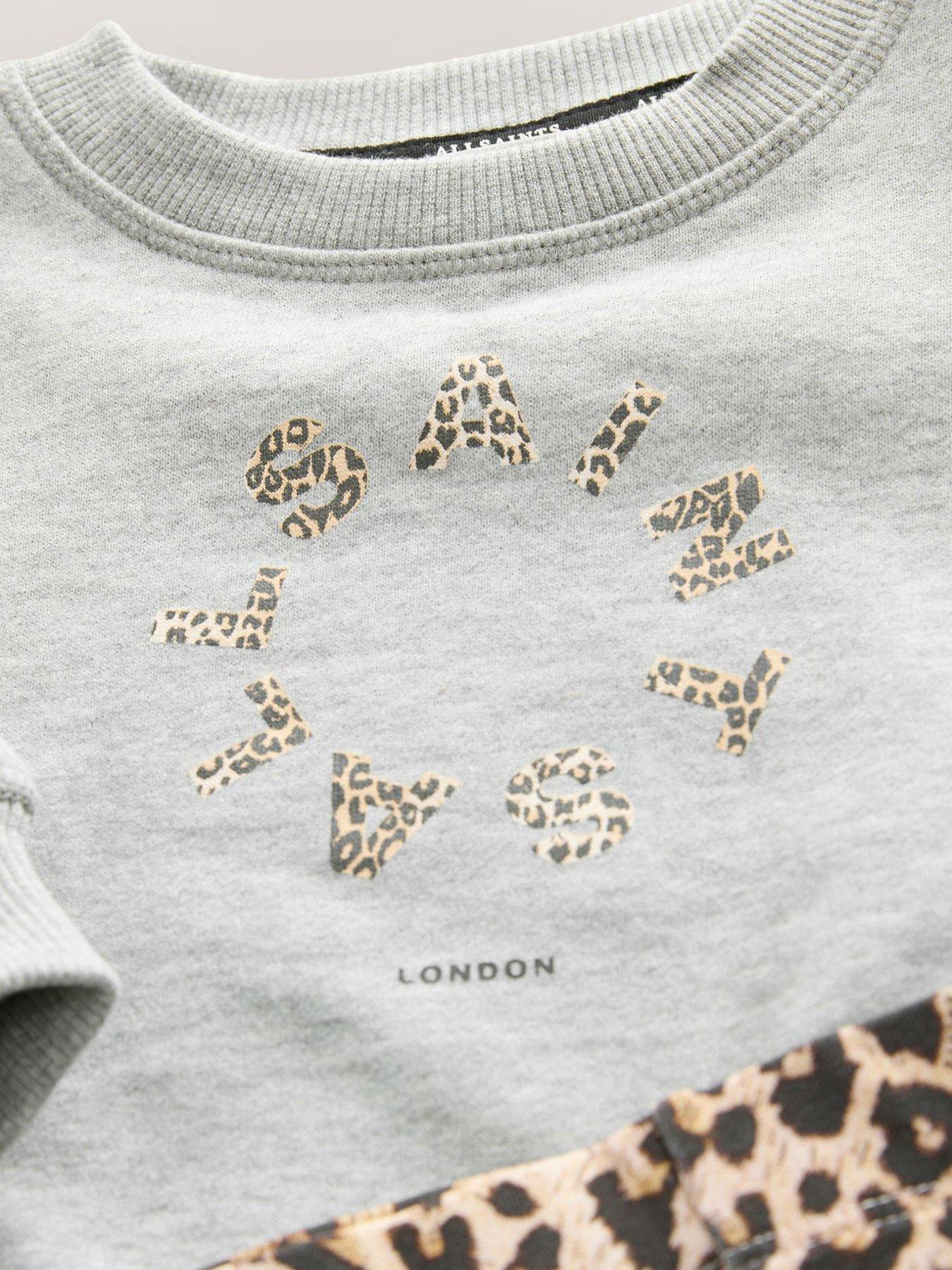 Image 3 of 6 of smALLSAINTS Girls Button Sweat Top Set - Multi