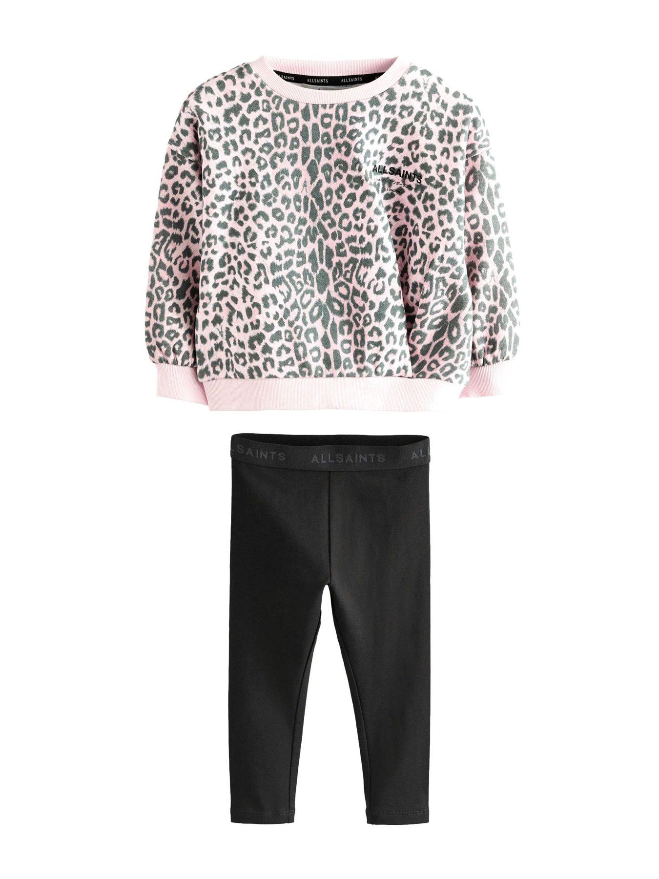  image of smallsaints-girls-sweat-top-set-pink