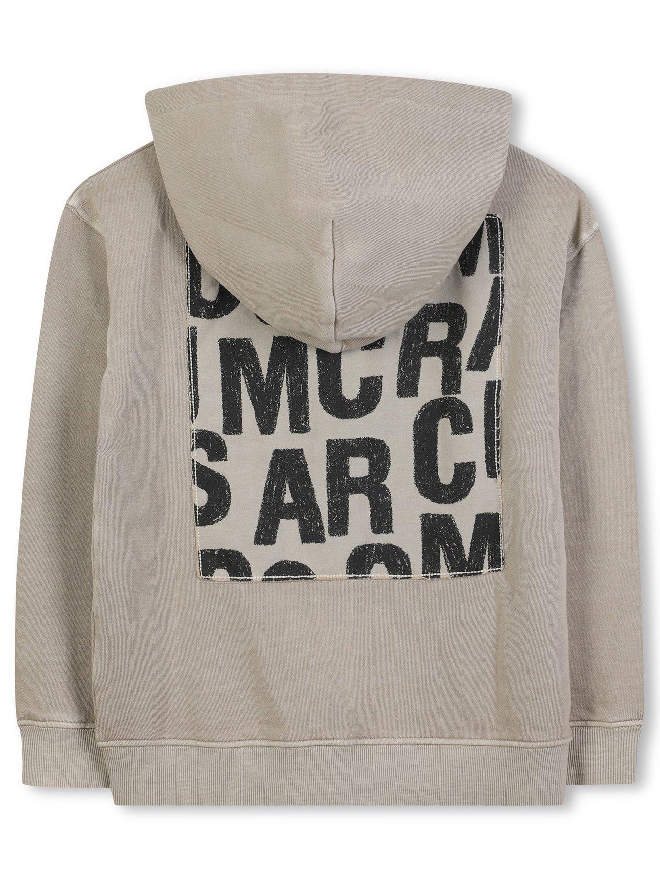  image of marc-jacobs-boys-zip-through-hoodie-beige