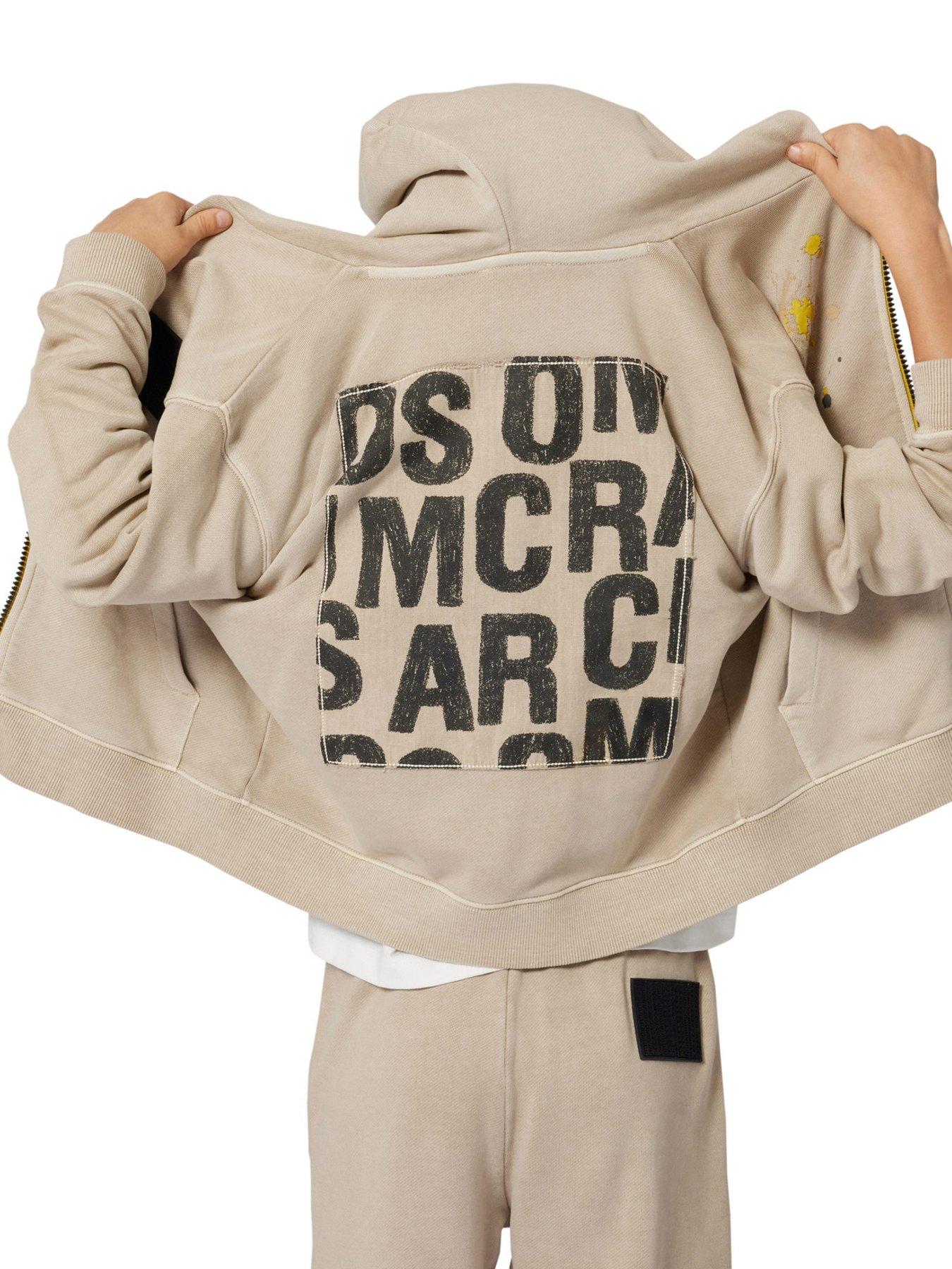  image of marc-jacobs-boys-zip-through-hoodie-beige