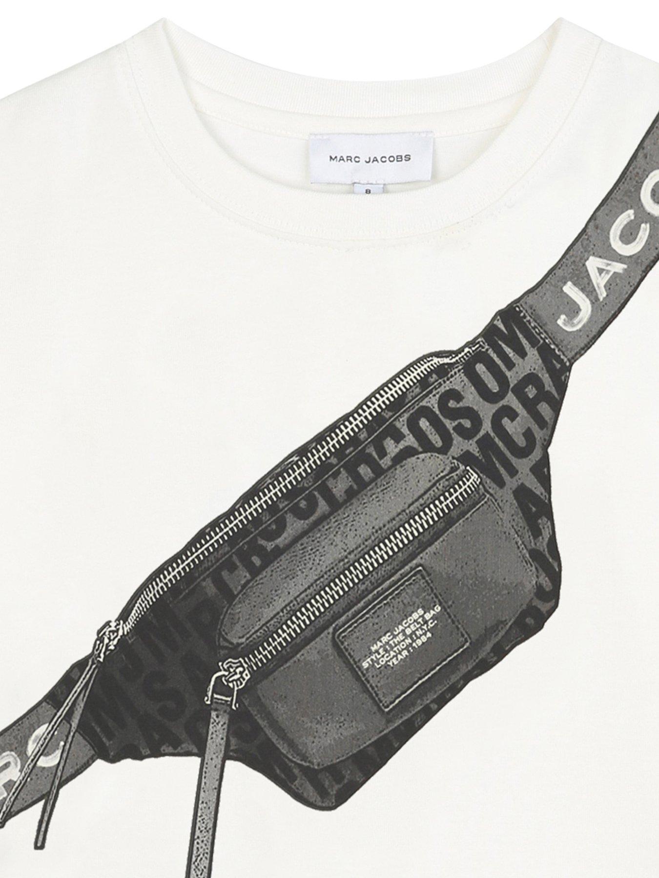  image of marc-jacobs-boys-bumbag-long-sleeve-t-shirt-light-cream
