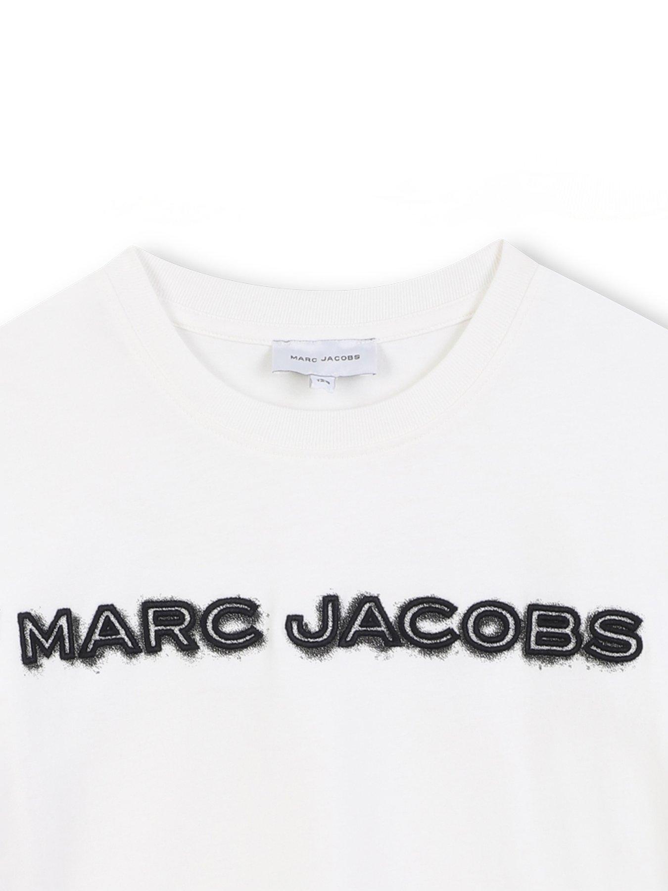  image of marc-jacobs-boys-logo-short-sleeve-t-shirt-light-cream