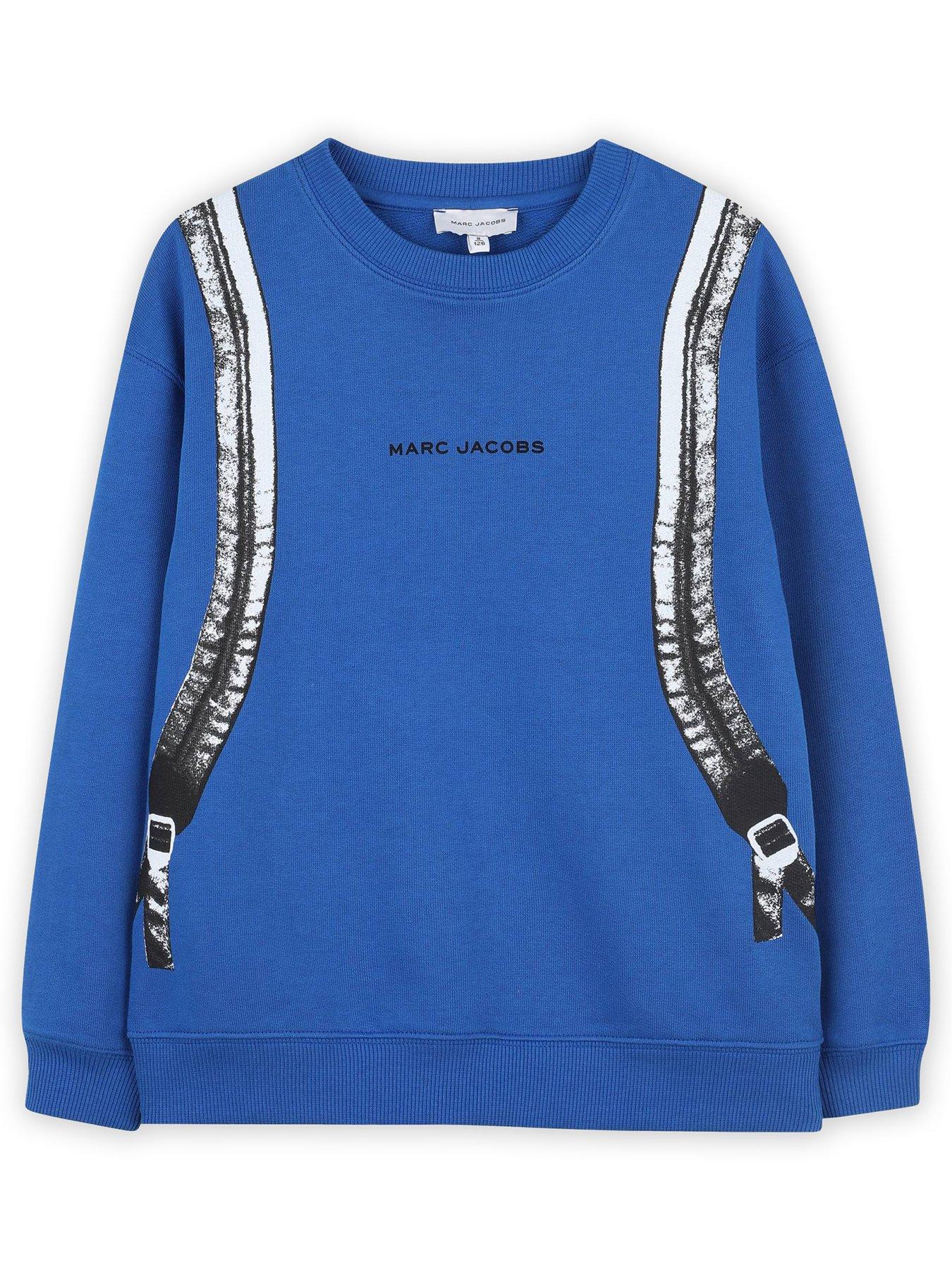 MARC JACOBS Boys Backpack Print Sweatshirt - Blue