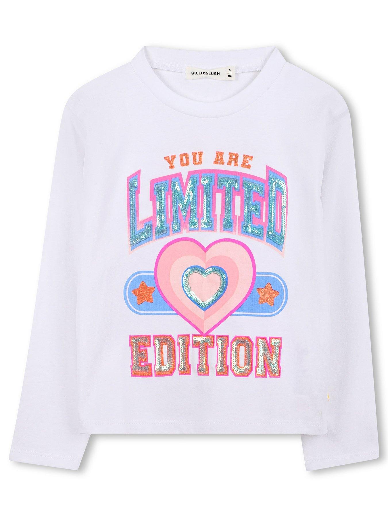 Image 1 of 3 of Billieblush Girls Long Sleeve T-Shirt - White