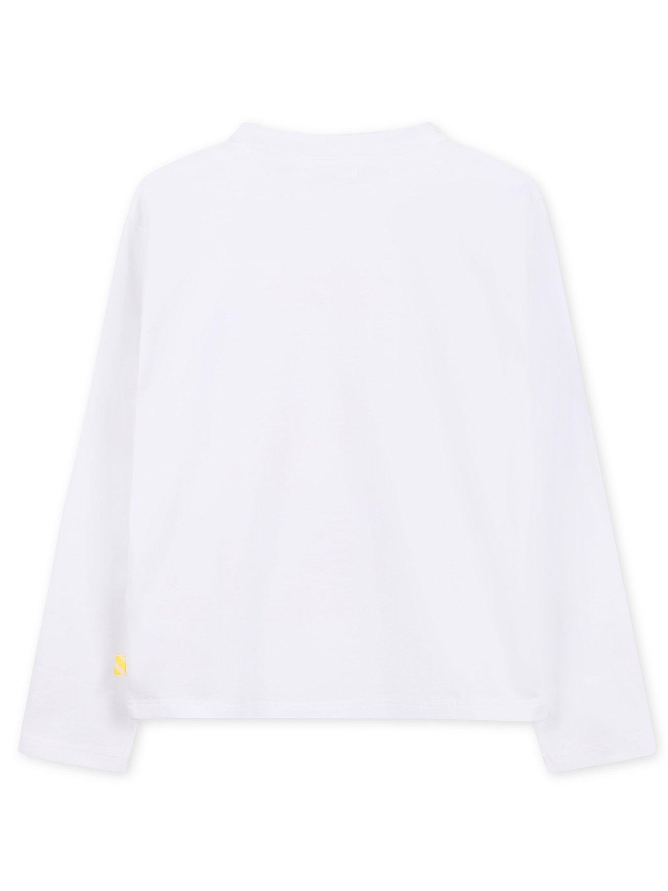 Image 2 of 3 of Billieblush Girls Long Sleeve T-Shirt - White