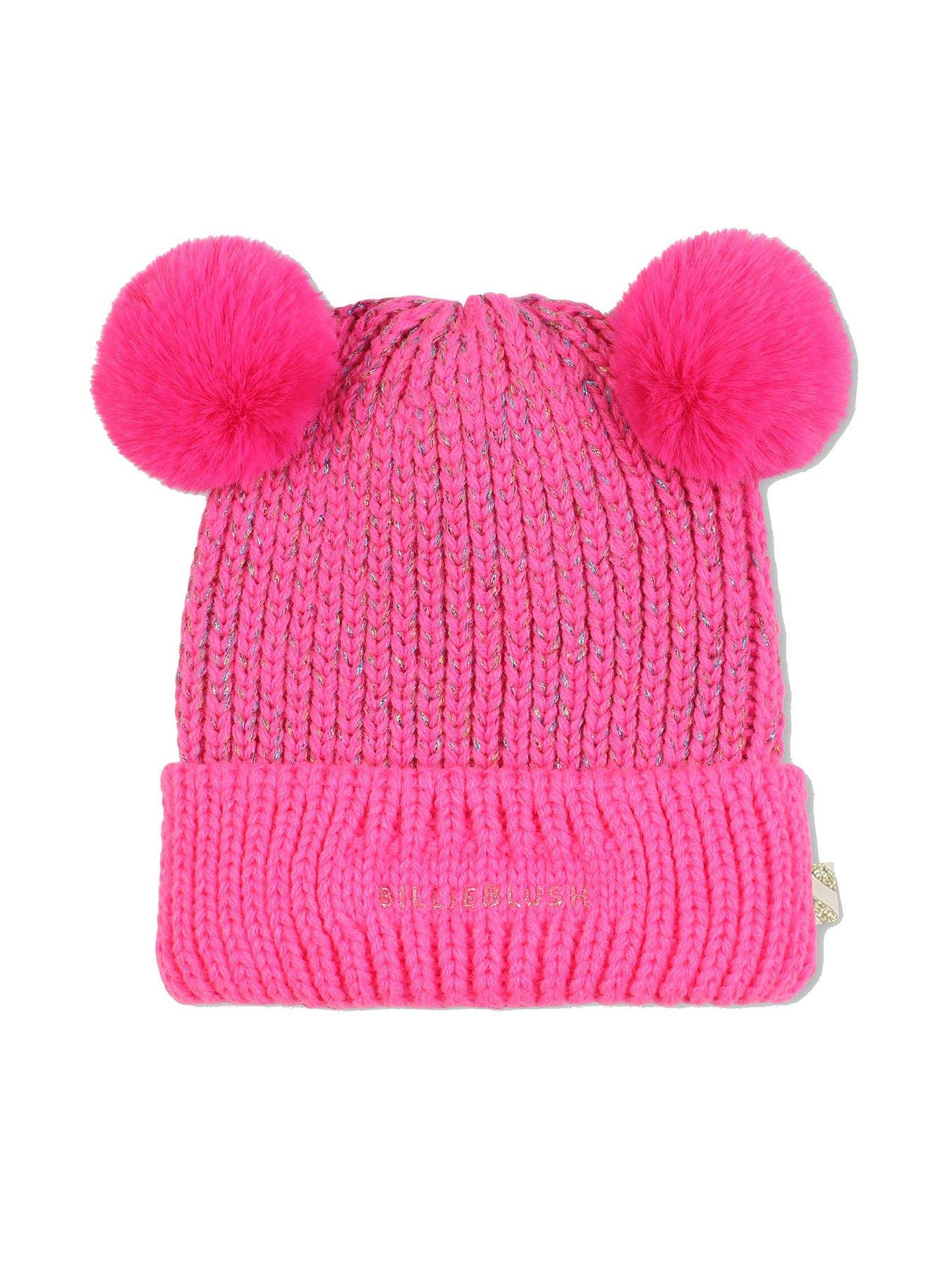 Billieblush Girls Pom Pom Hat - Pink