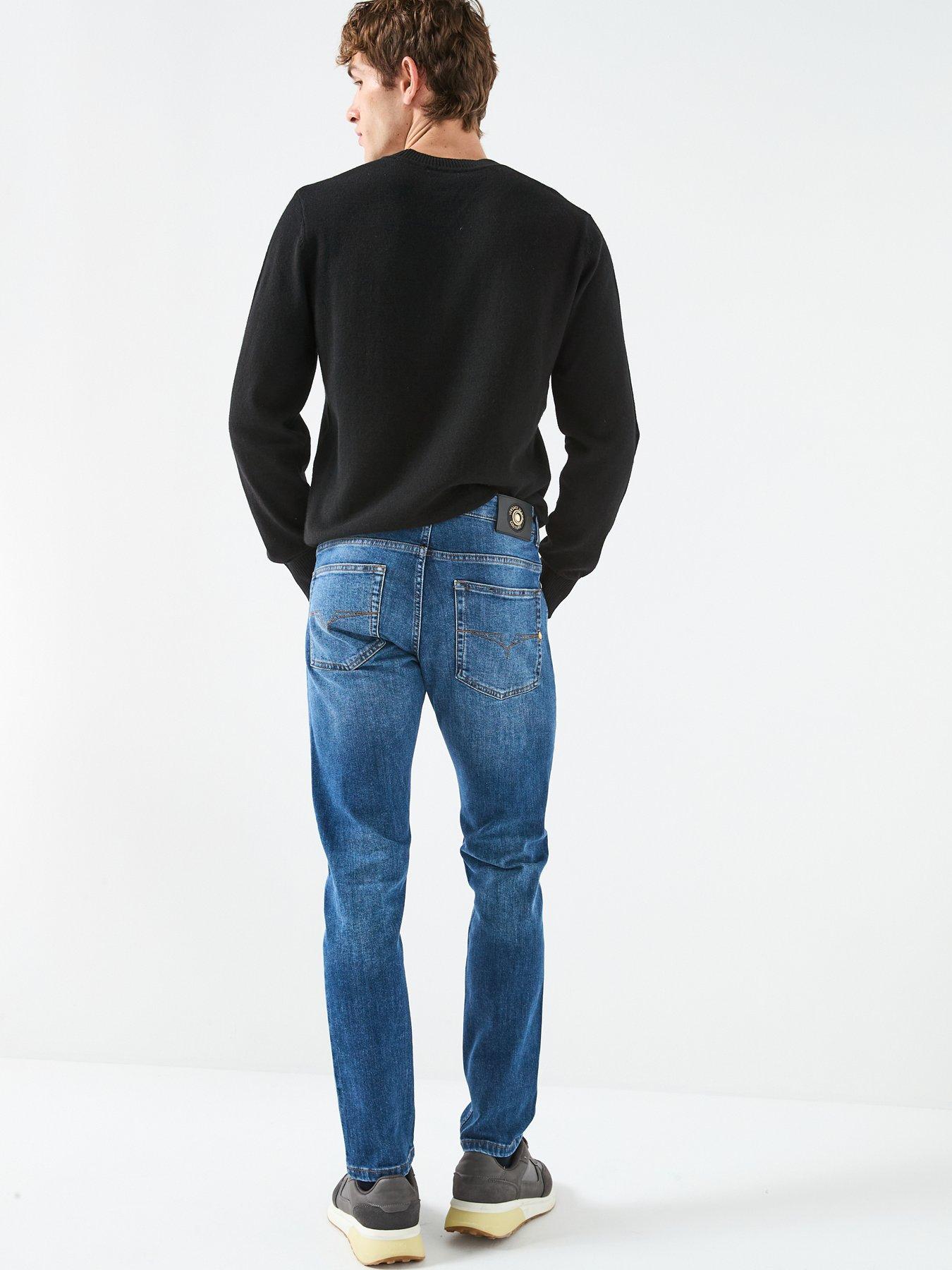  image of versace-jeans-couture-milano-slim-fit-jeans-dark-wash