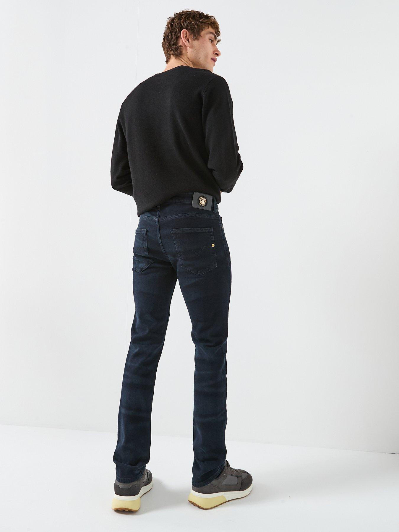stillFront image of versace-jeans-couture-dundee-skinny-fit-jeans-dark-wash