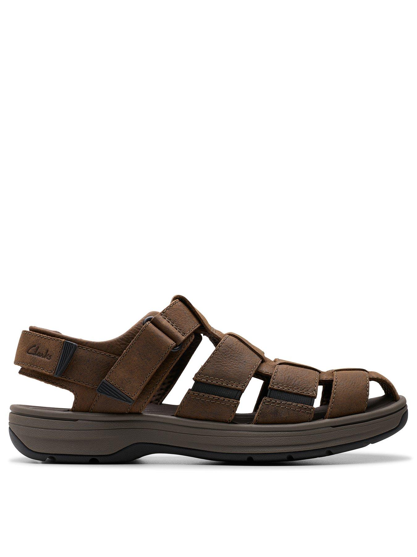 Image 1 of 7 of Clarks Saltway Cove Sandals - Dark Brown
