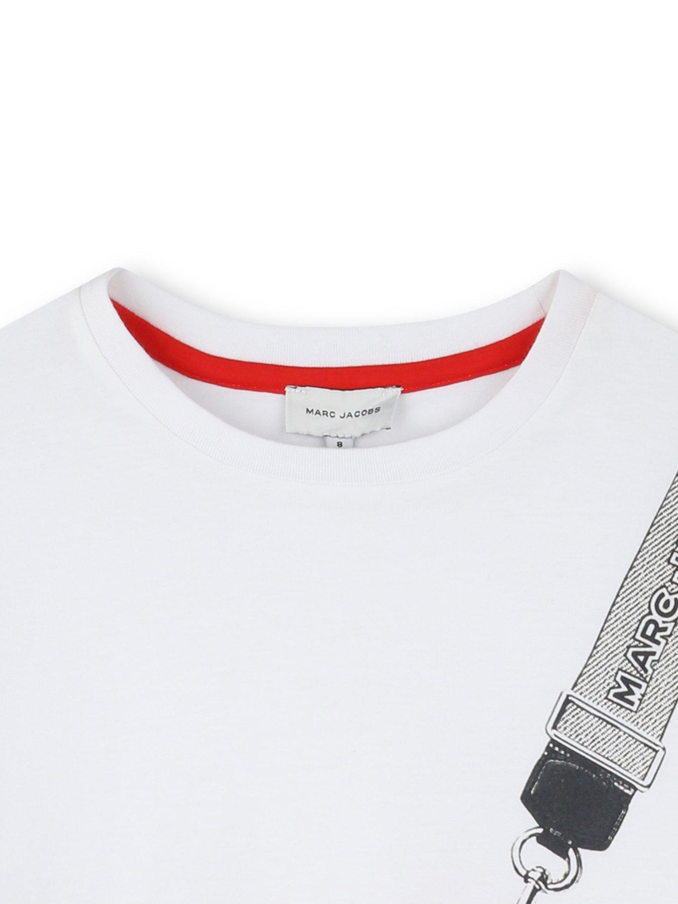  image of marc-jacobs-girls-heart-snapshot-bag-long-sleeve-t-shirt-white