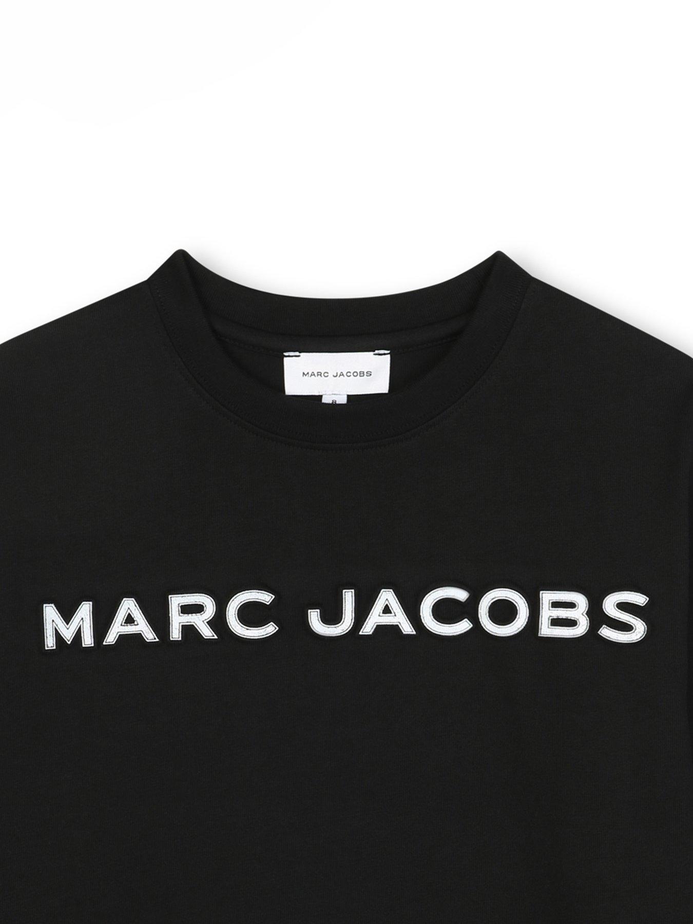  image of marc-jacobs-boys-logo-long-sleeve-t-shirt-black