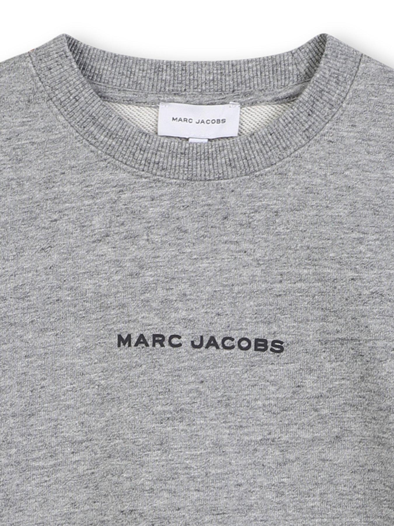  image of marc-jacobs-boys-backpack-print-sweatshirt-grey