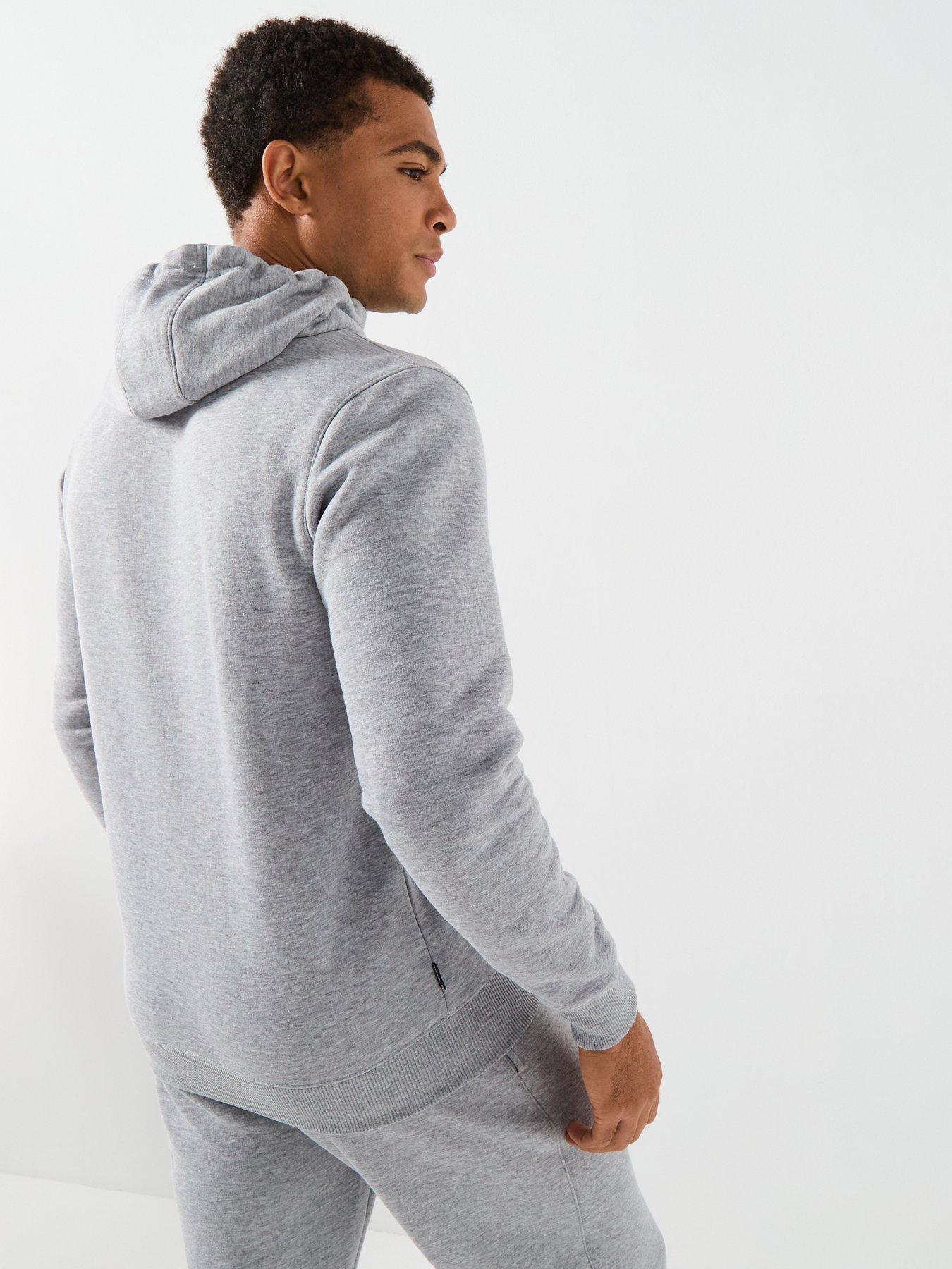Image 2 of 6 of Gym King Mens Fundamental Linear Hoodie - White