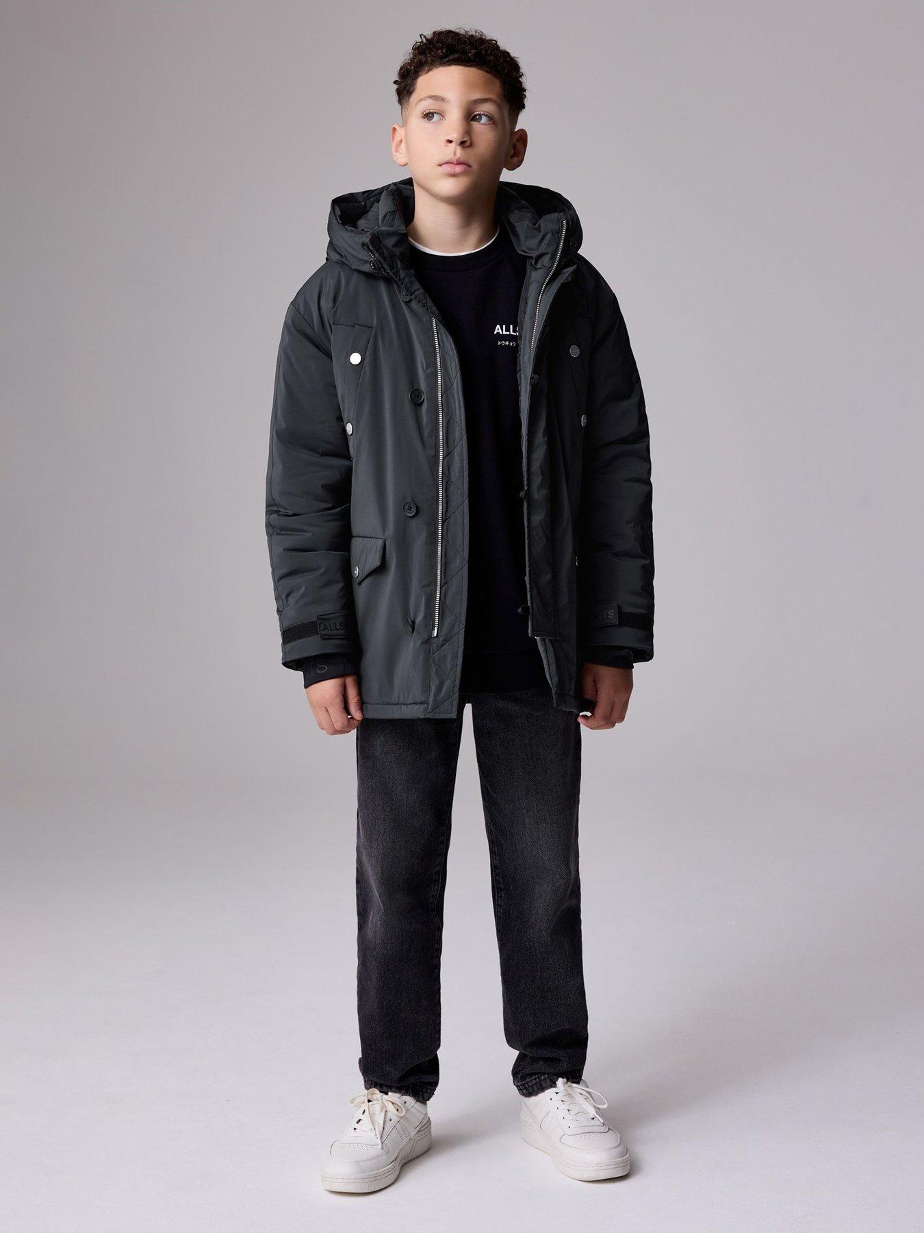 smALLSAINTS Boys Duffle Padded Coat - Black