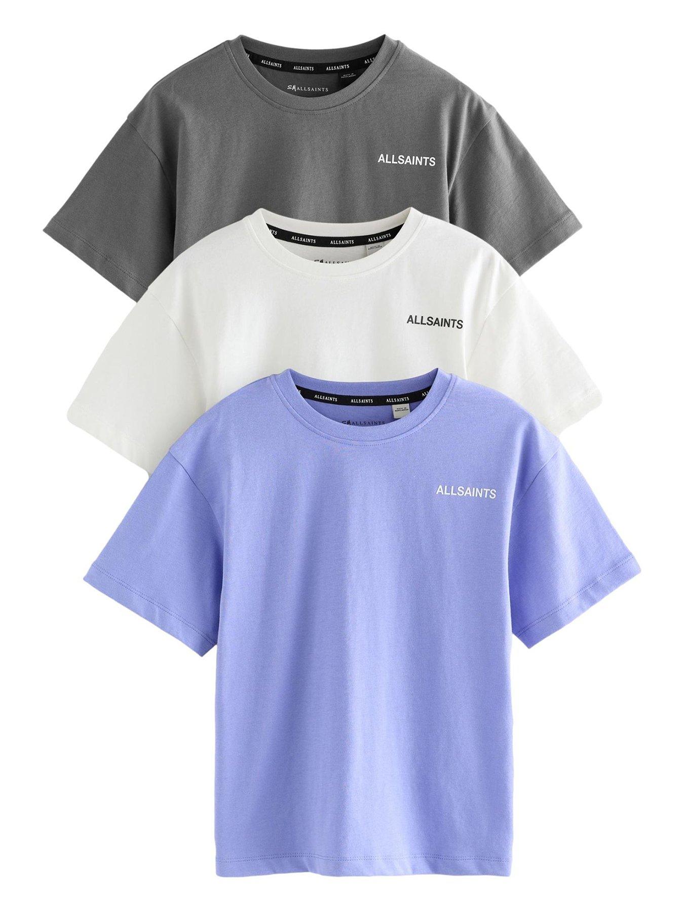 undefined Boys 3 Pack Logo T-Shirt - Grey
