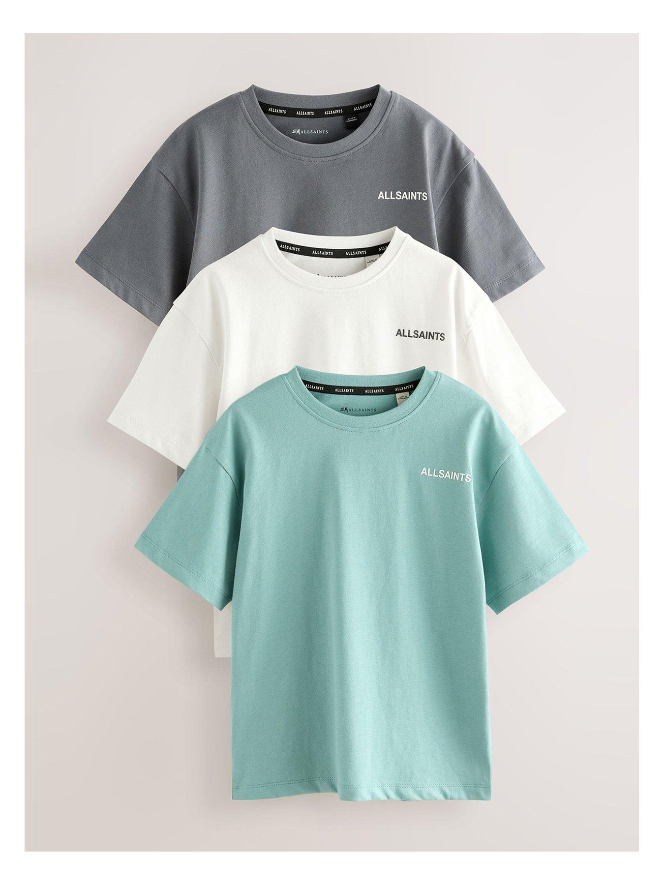 undefined Boys 3 Pack Logo T-Shirt - Blue