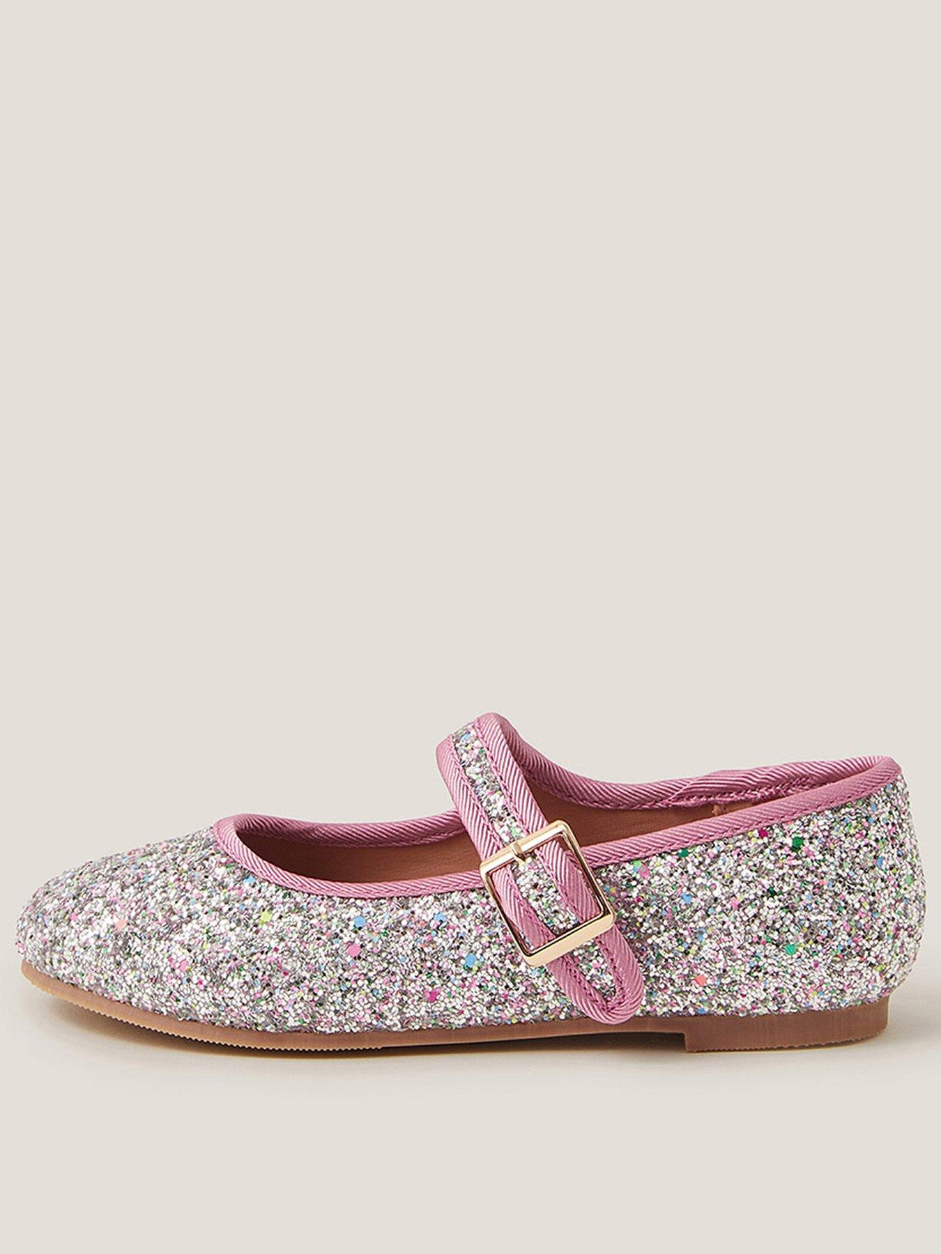 undefined Girls Glitter Ballerina Shoes - Pink