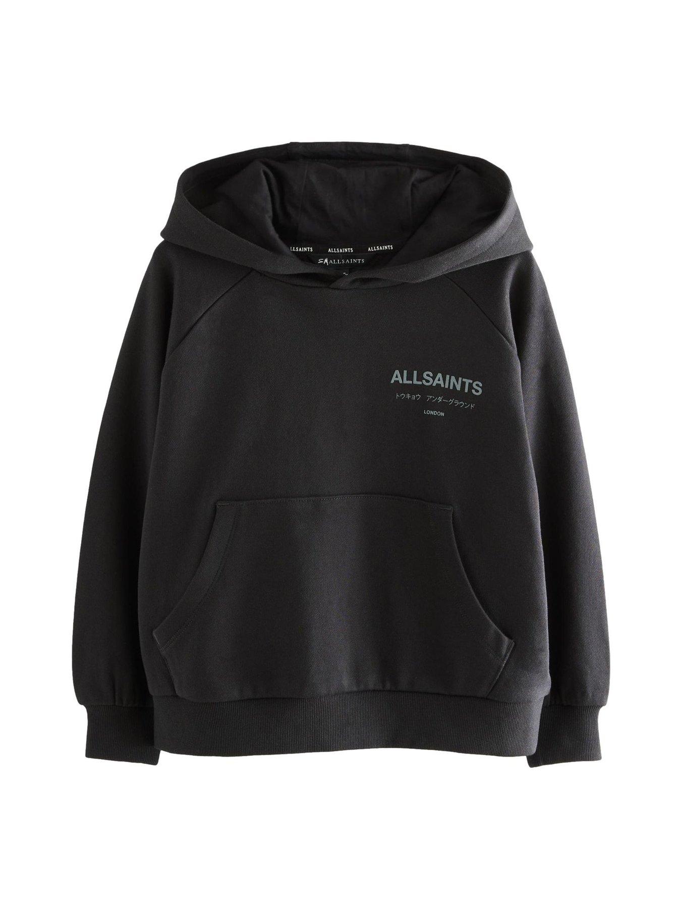  image of smallsaints-girls-underground-sequin-hoodie-black