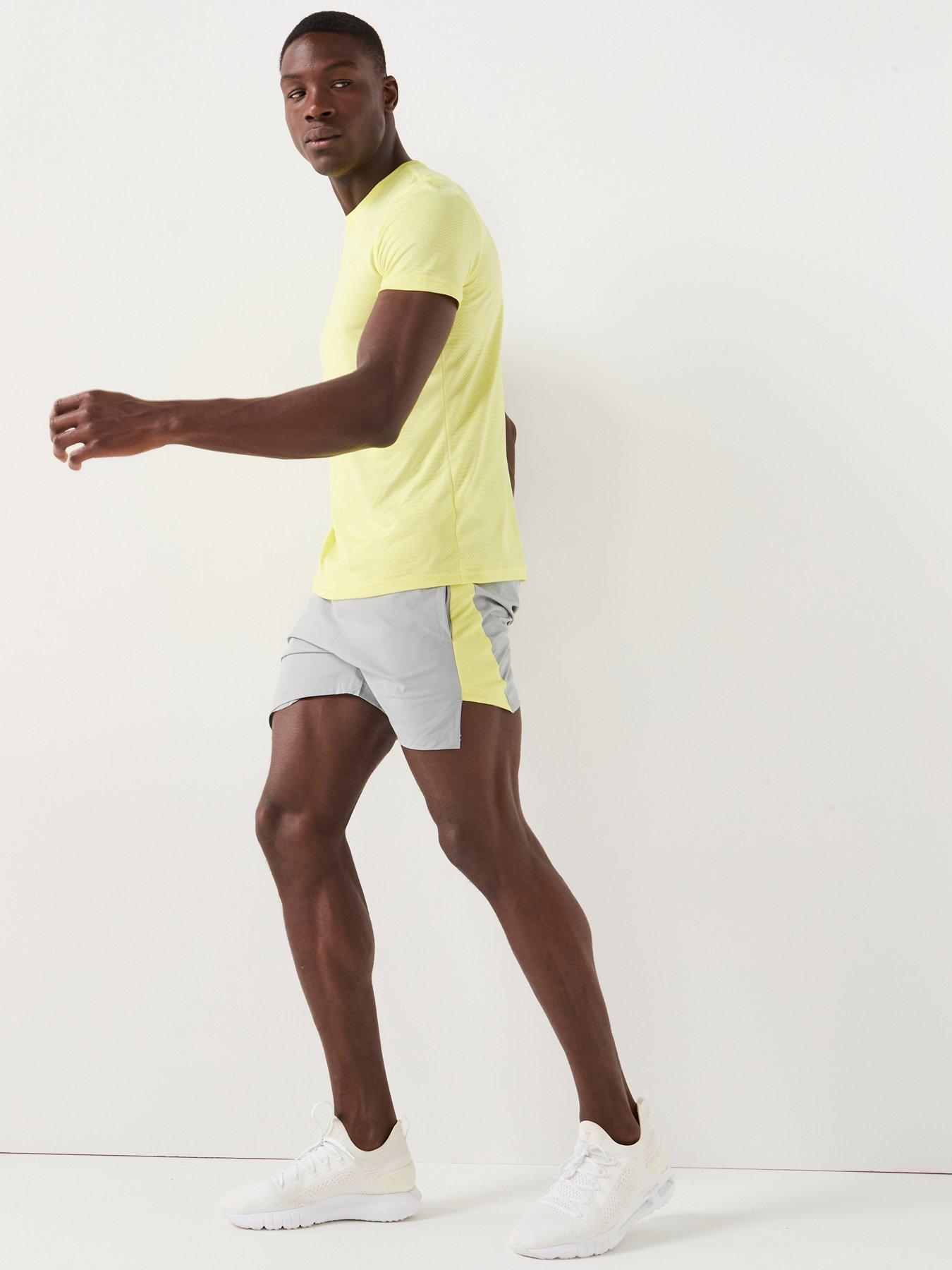  image of gym-king-mens-geometric-knit-short-grey