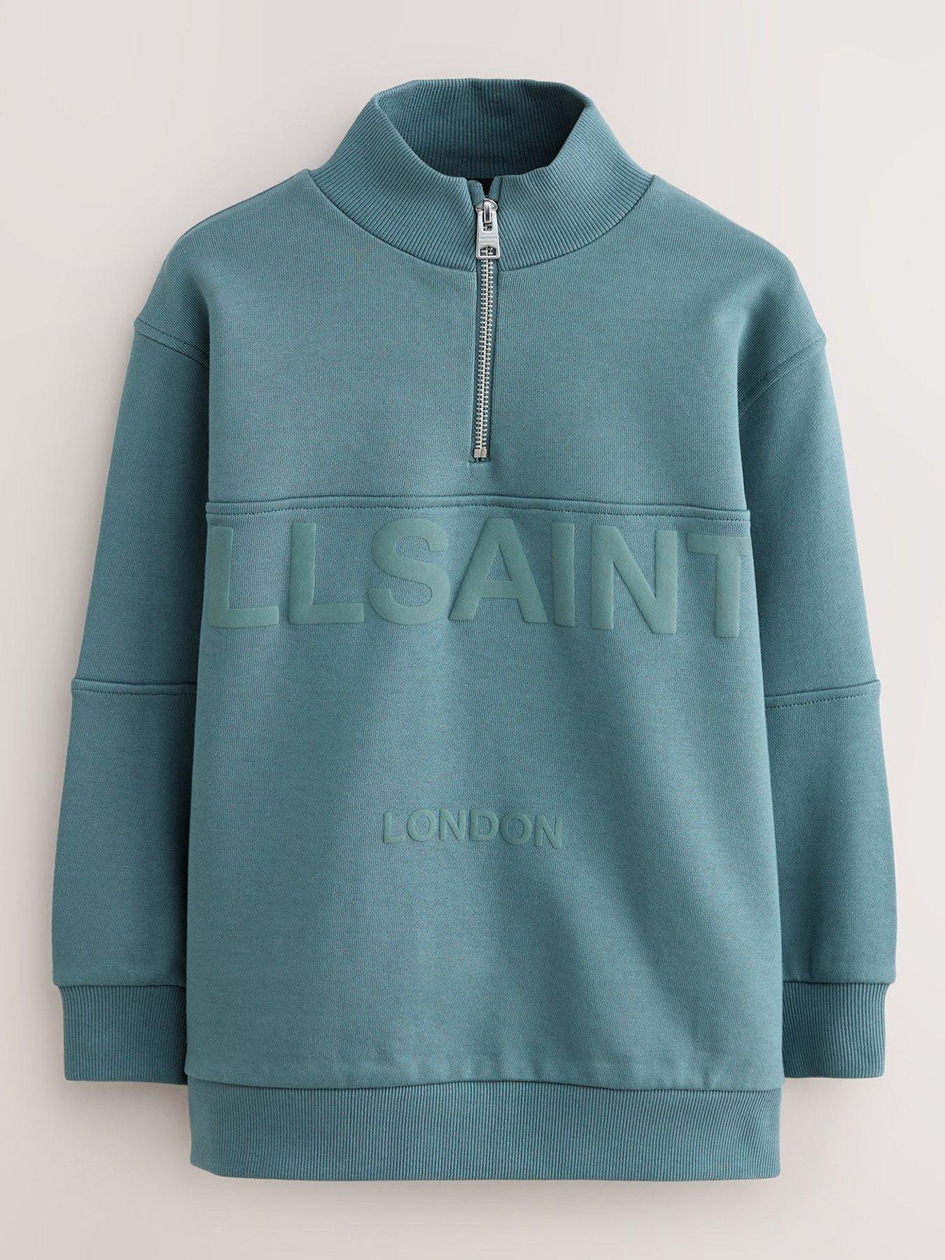  image of smallsaints-boys-half-zip-sweat-top-grey