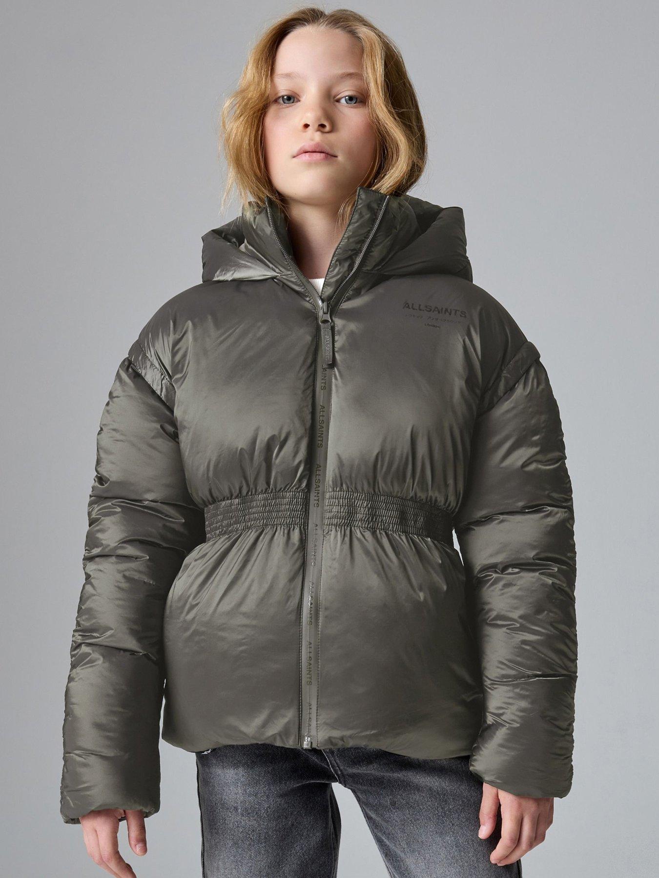 Image 1 of 6 of smALLSAINTS Girls Zip Coat - Green