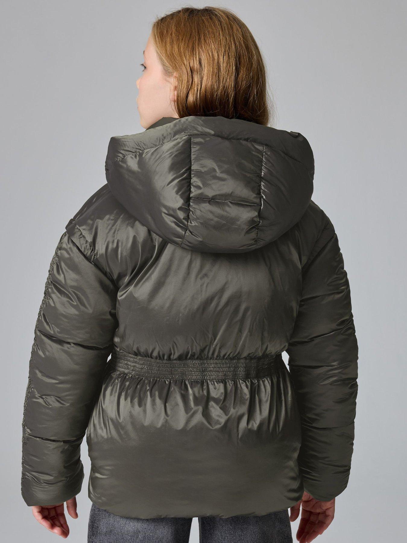 Image 2 of 6 of smALLSAINTS Girls Zip Coat - Green