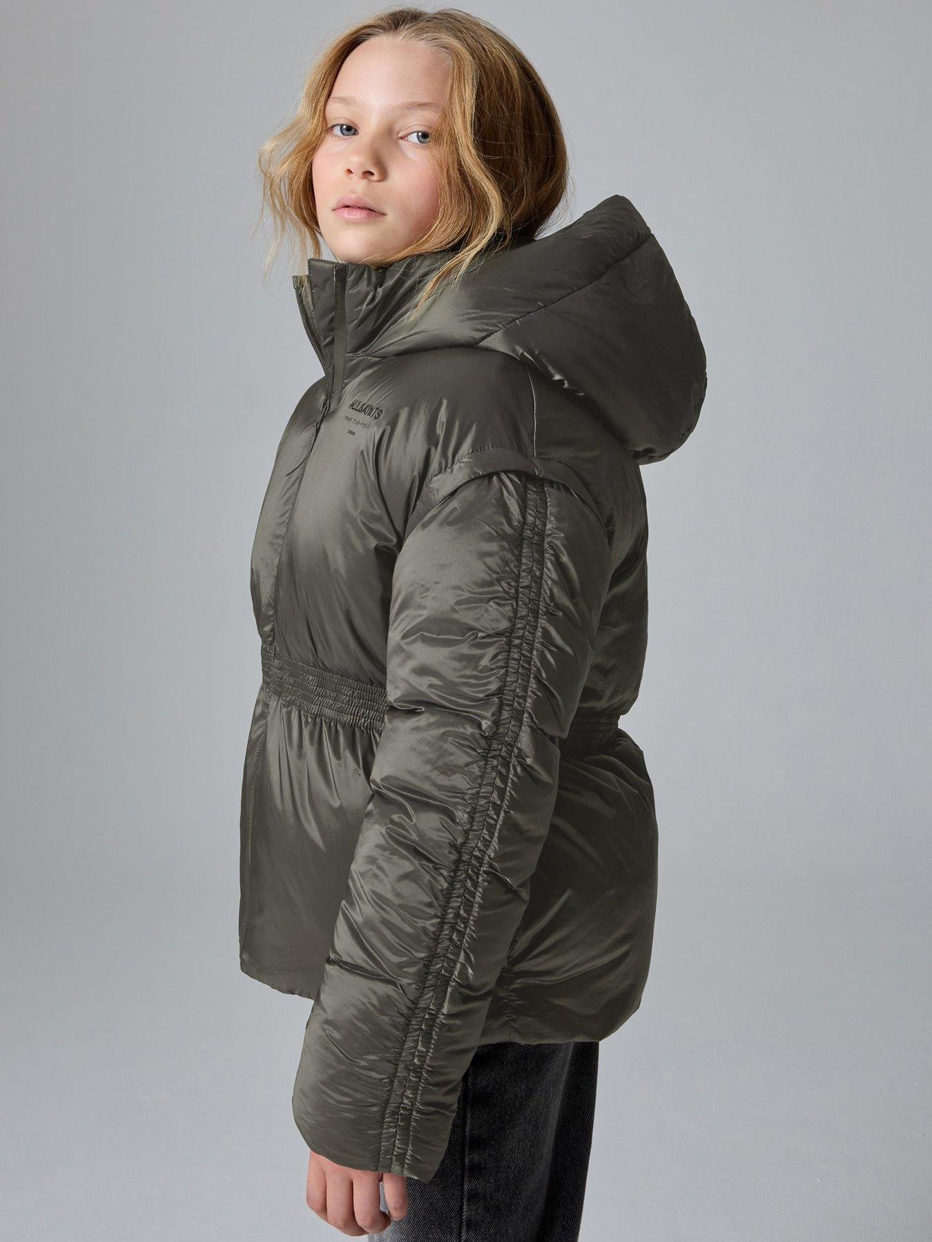 Image 3 of 6 of smALLSAINTS Girls Zip Coat - Green