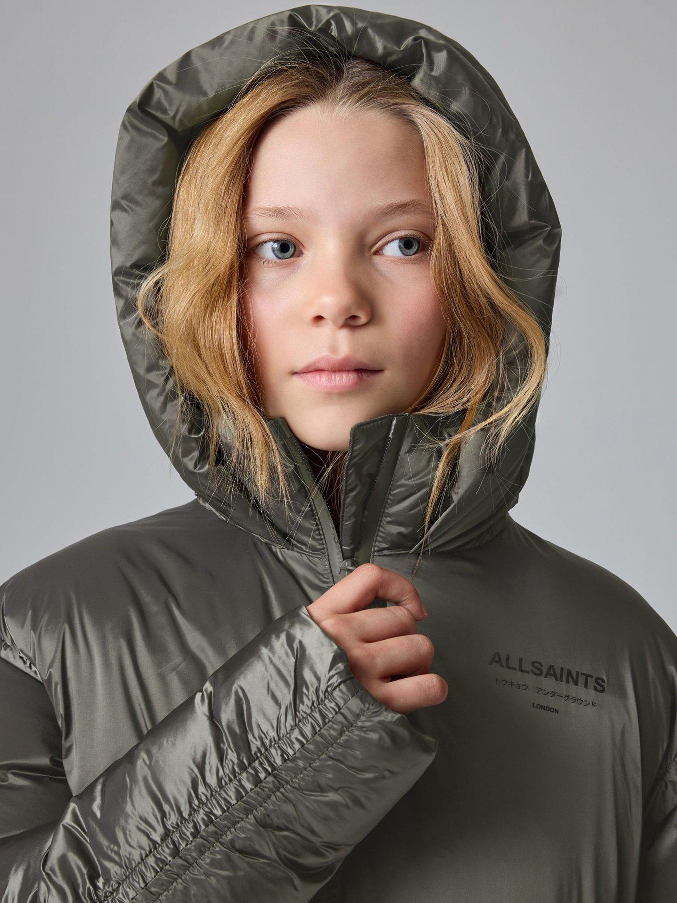 Image 4 of 6 of smALLSAINTS Girls Zip Coat - Green