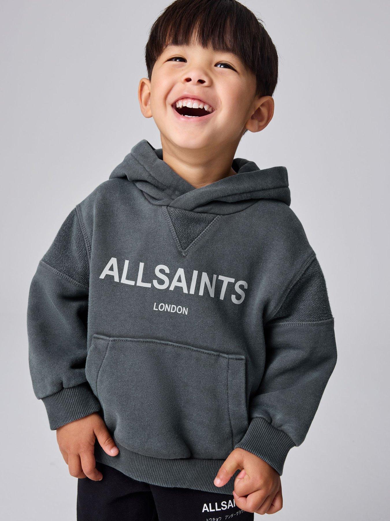 smALLSAINTS Girls Logo Wash Hoodie - Grey