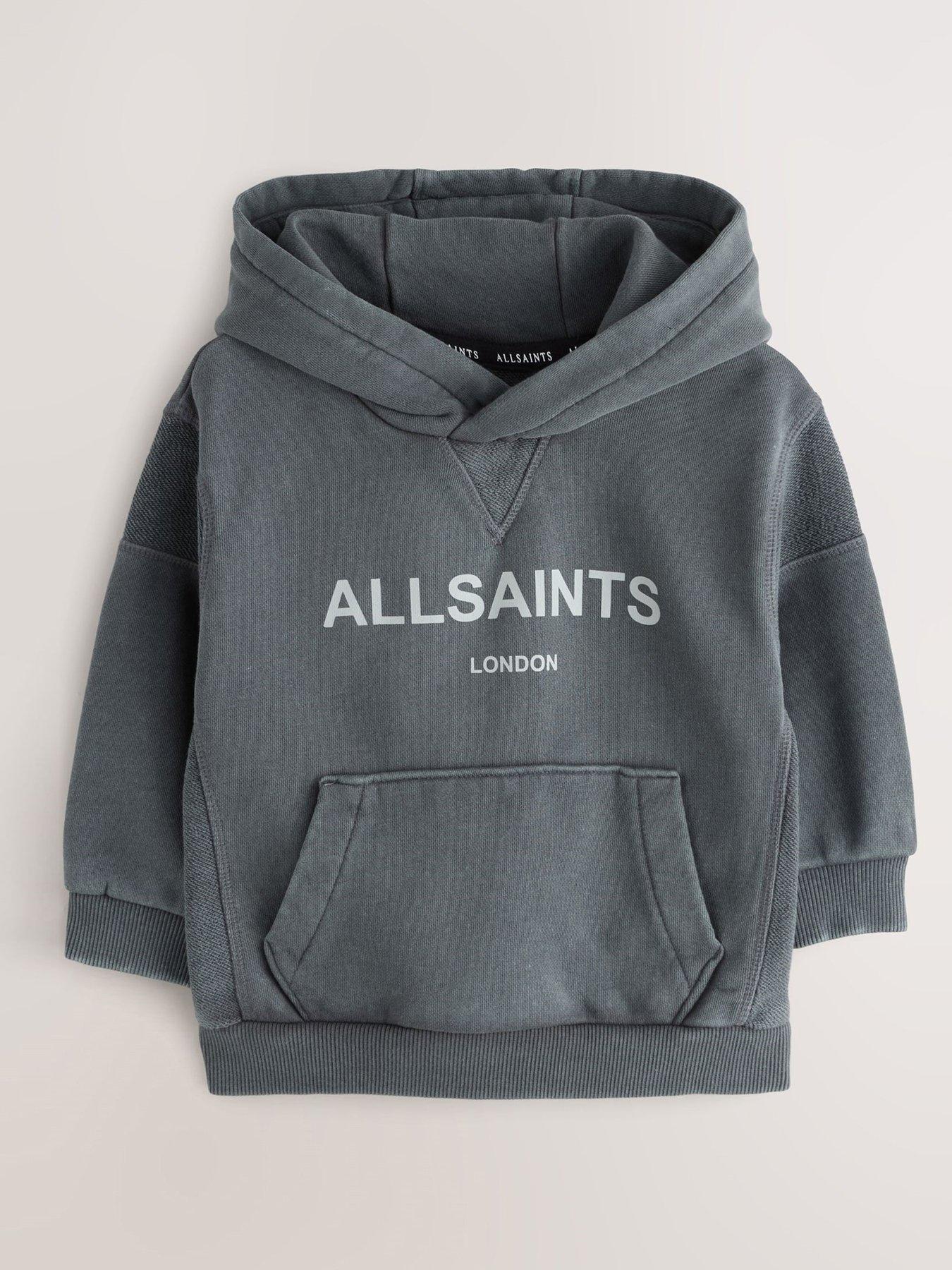 undefined Girls Logo Wash Hoodie - Grey