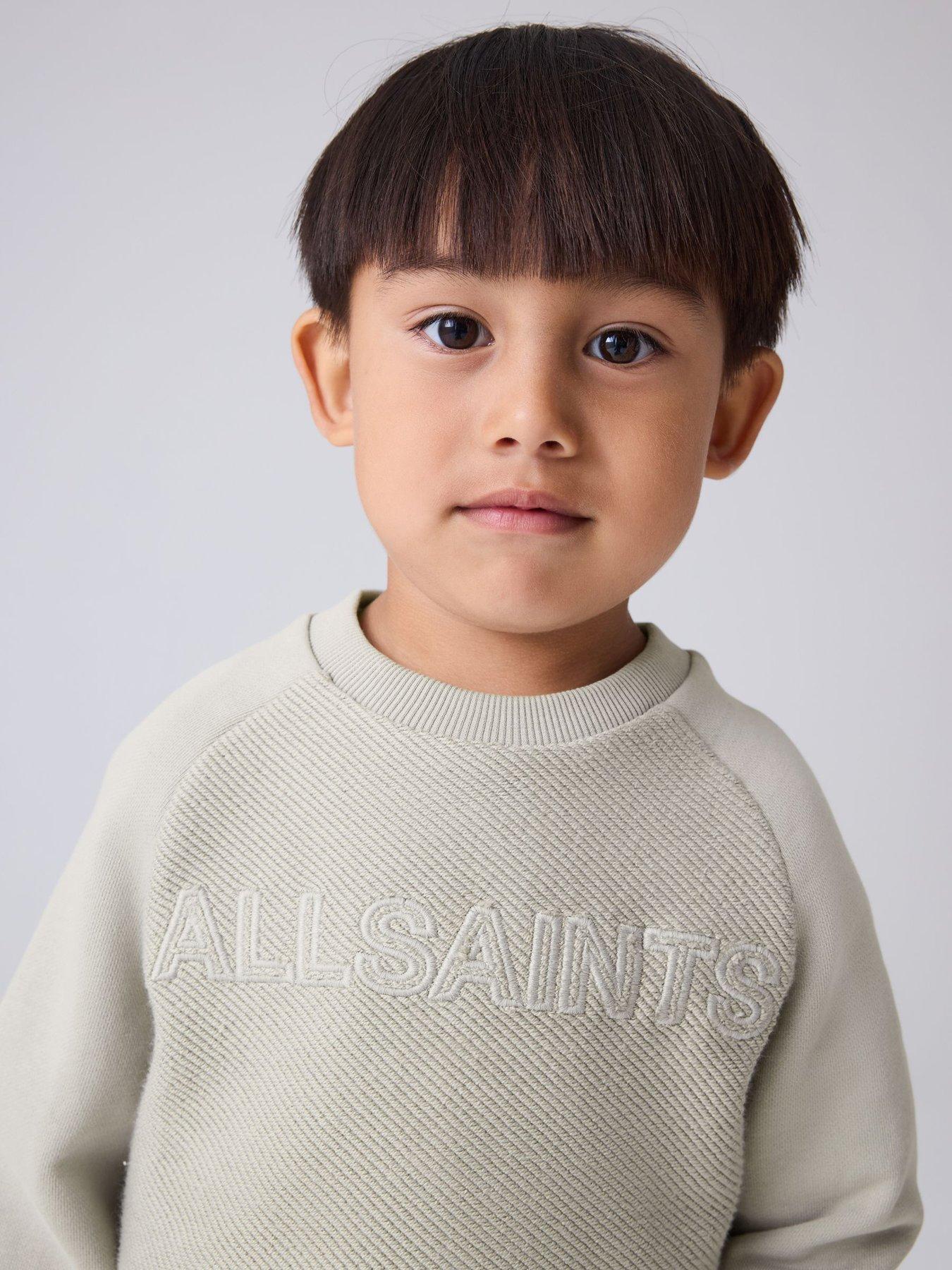  image of smallsaints-boys-sweat-text-set-beige