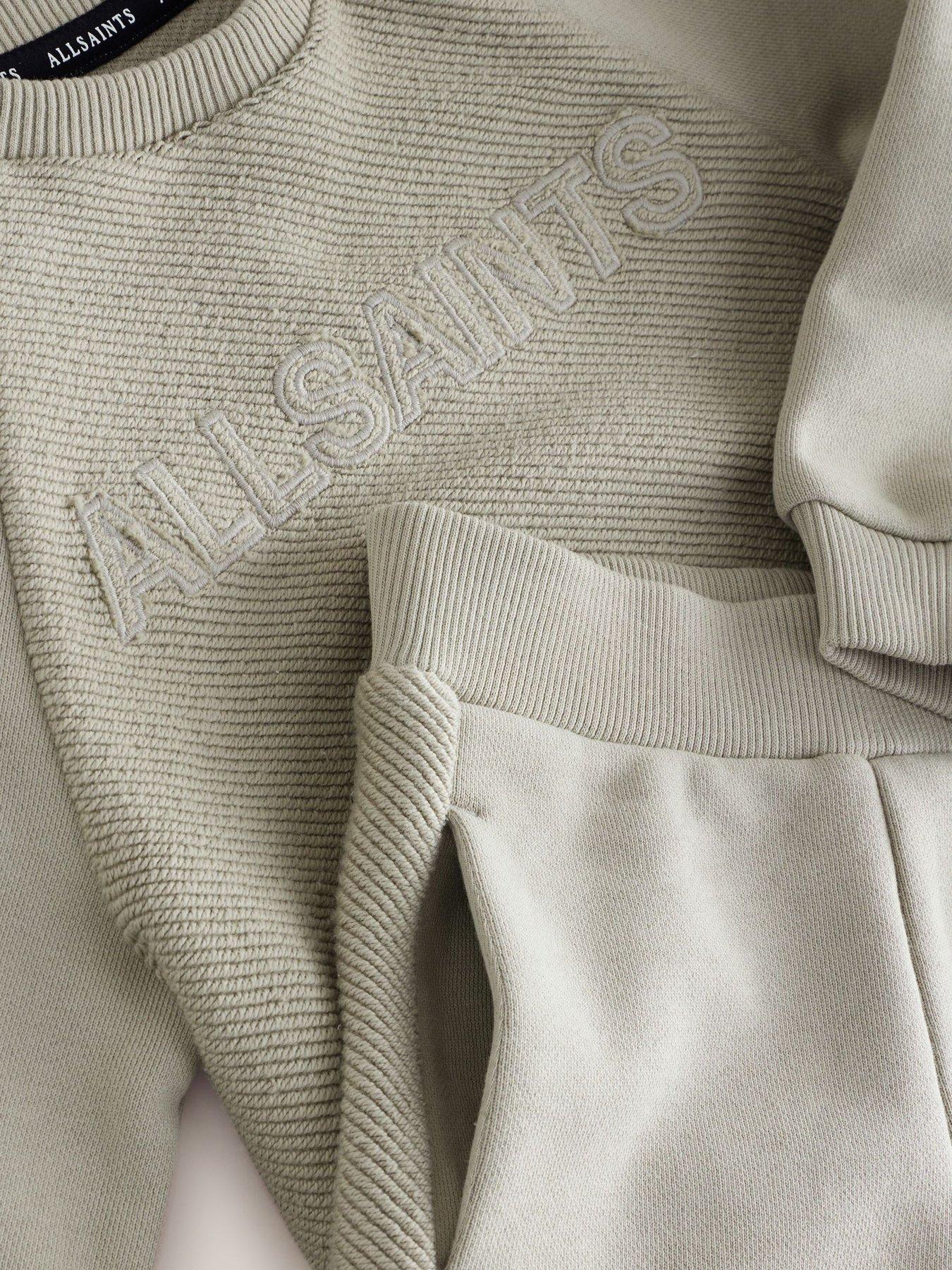  image of smallsaints-boys-sweat-text-set-beige