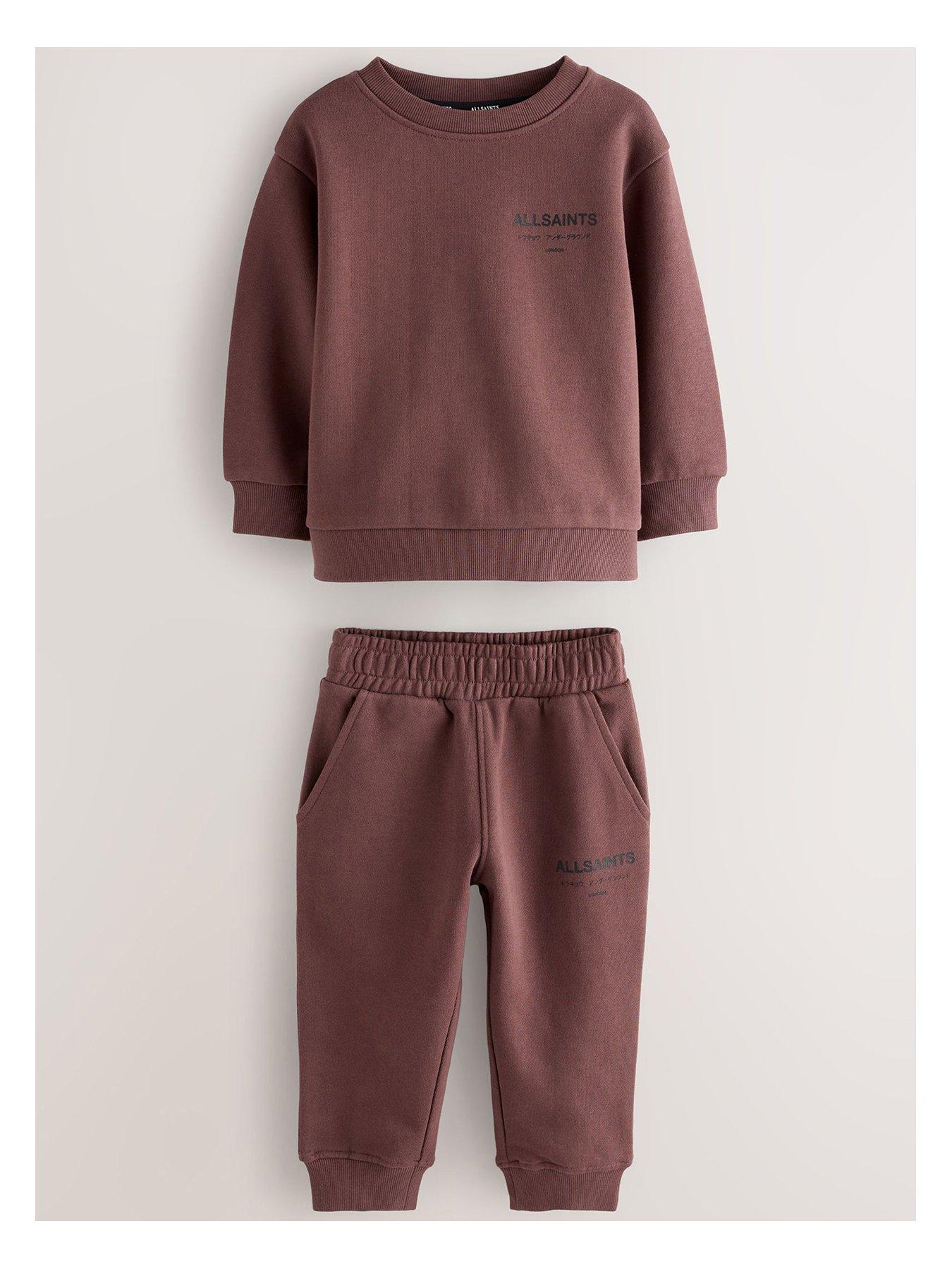 undefined Boys Underground Sweat Set - Dark Red