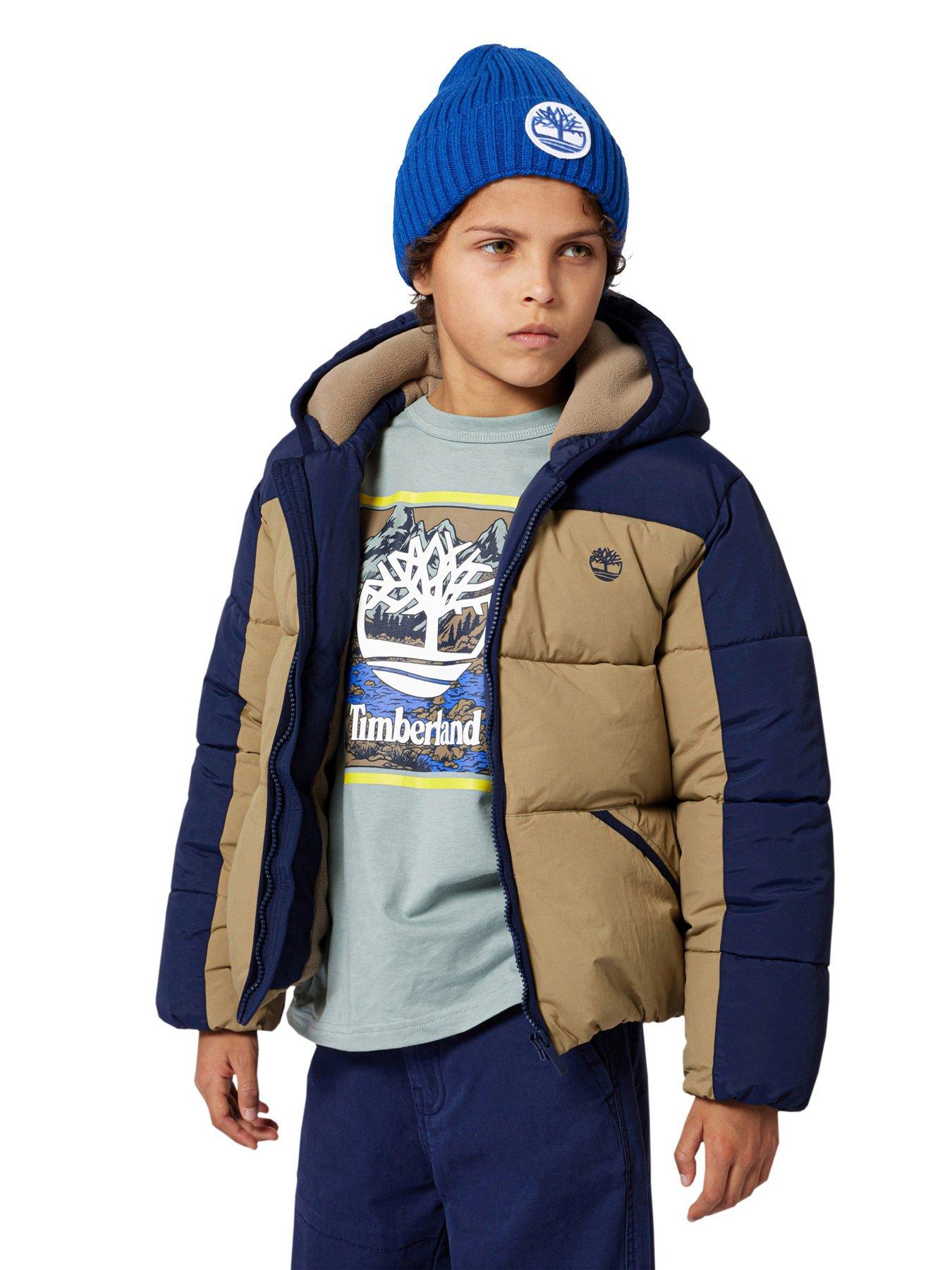  image of timberland-boys-badge-beanie-hat-blue