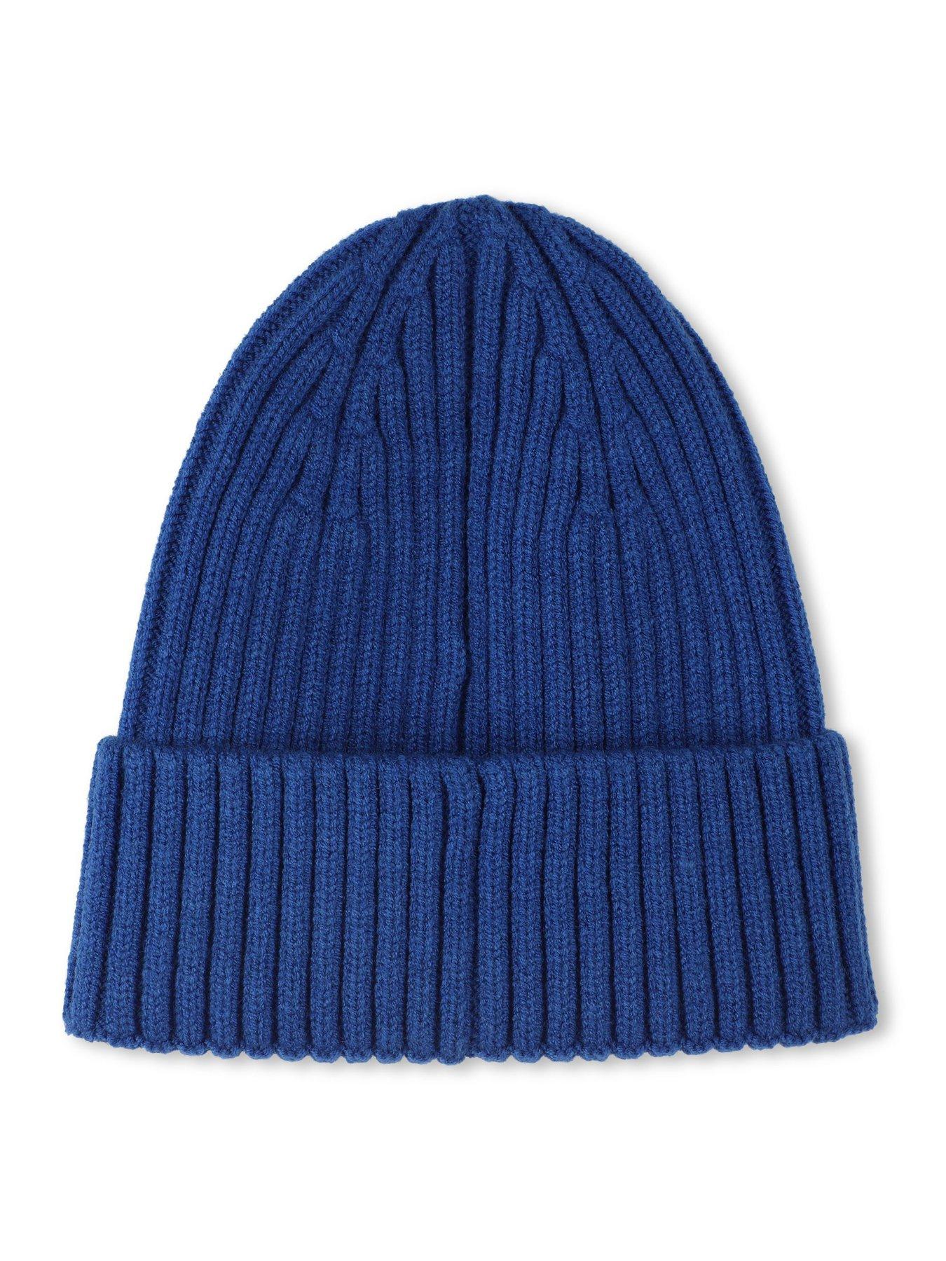  image of timberland-boys-badge-beanie-hat-blue