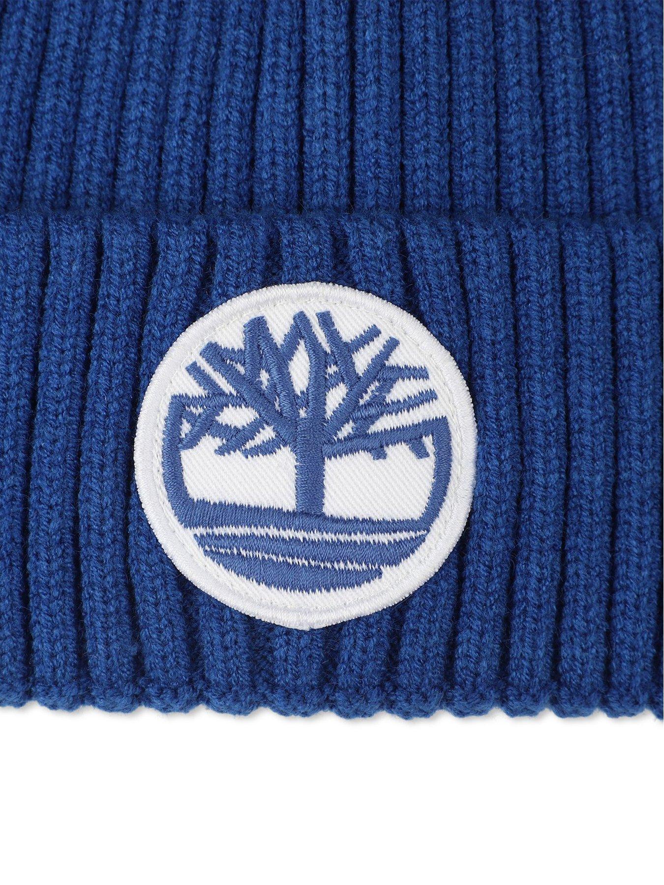  image of timberland-boys-badge-beanie-hat-blue