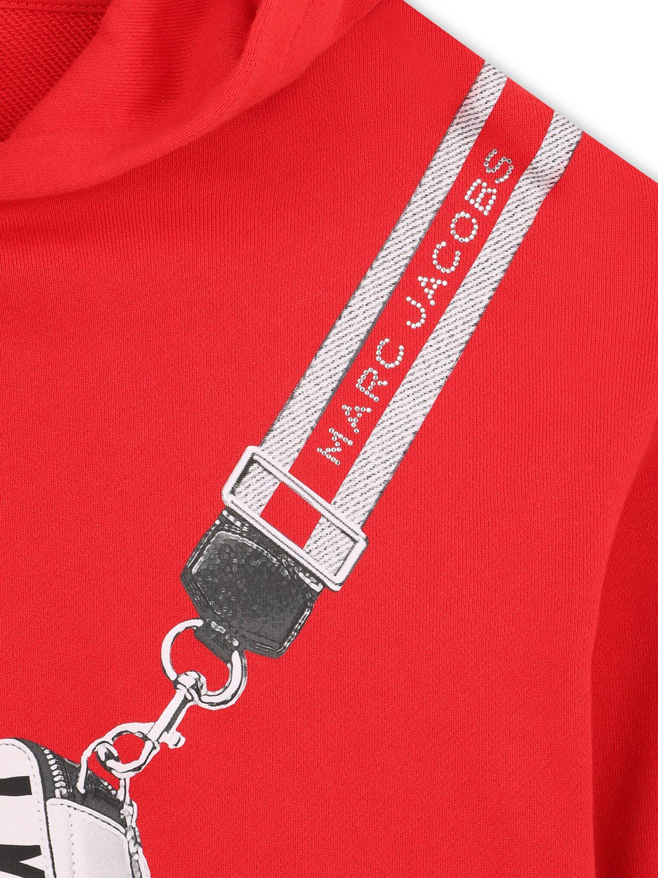  image of marc-jacobs-girls-snapshot-bag-hoodie-red