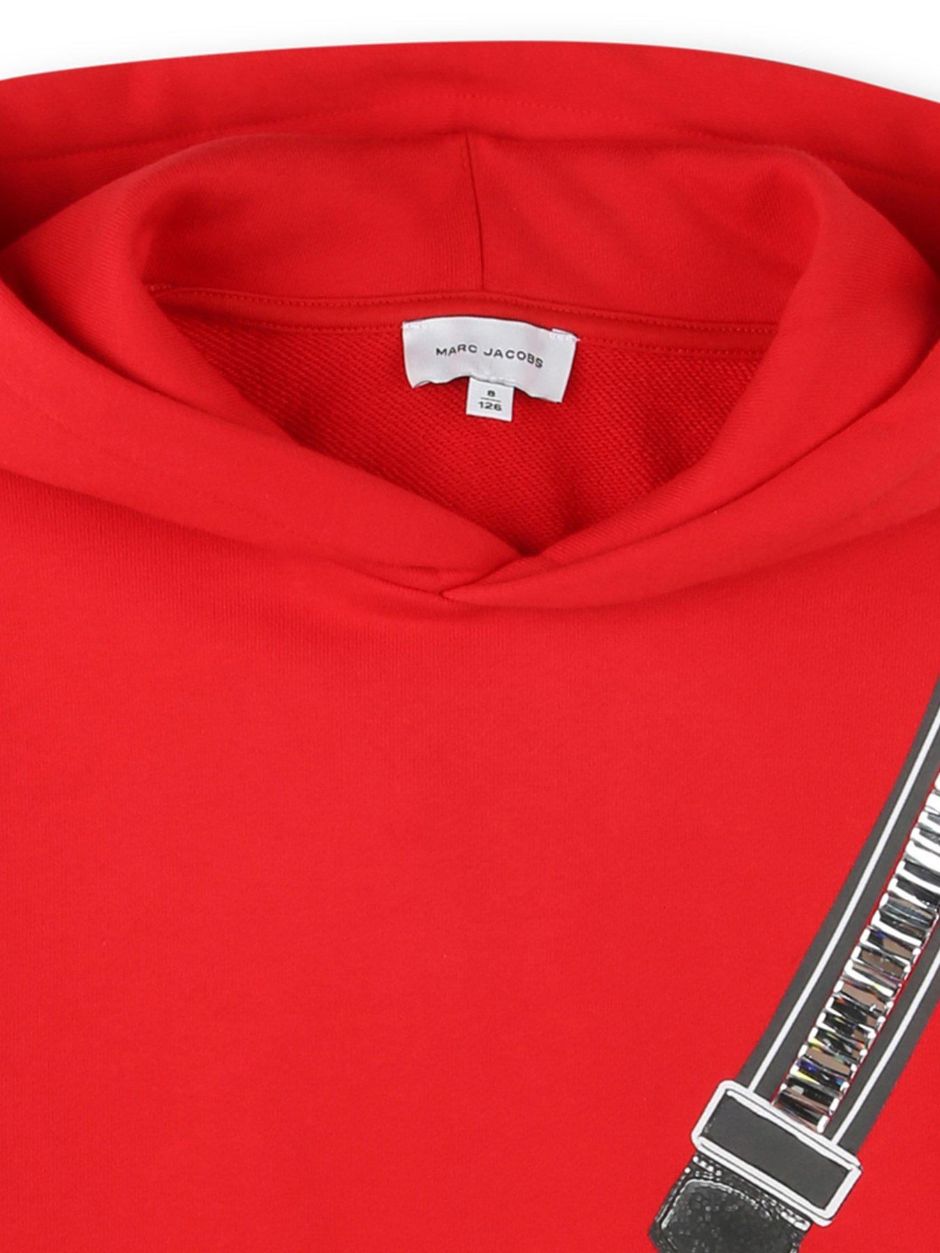  image of marc-jacobs-girls-snapshot-bag-hoodie-red