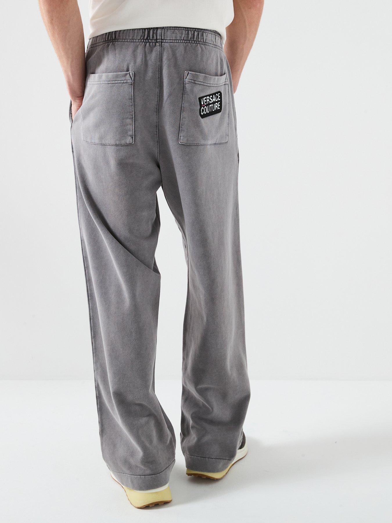 stillFront image of versace-jeans-couture-patch-logo-relaxed-fit-joggers-grey