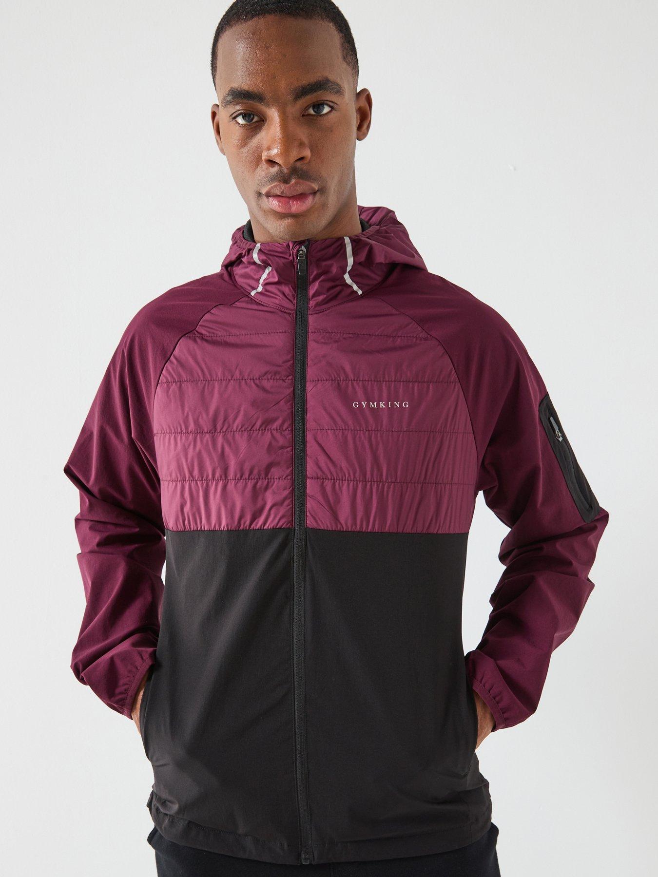  image of gym-king-mens-endurance-hybrid-jacket-red